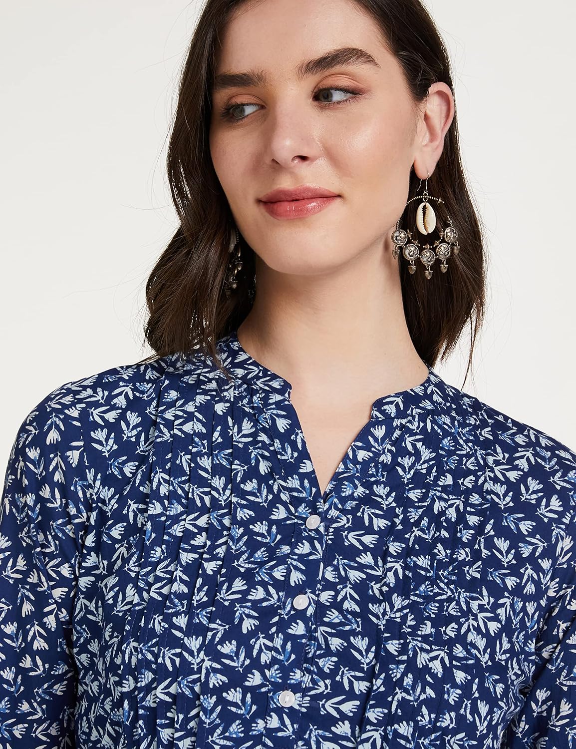 Myx Women's Cotton Printed A-line Short Kurti