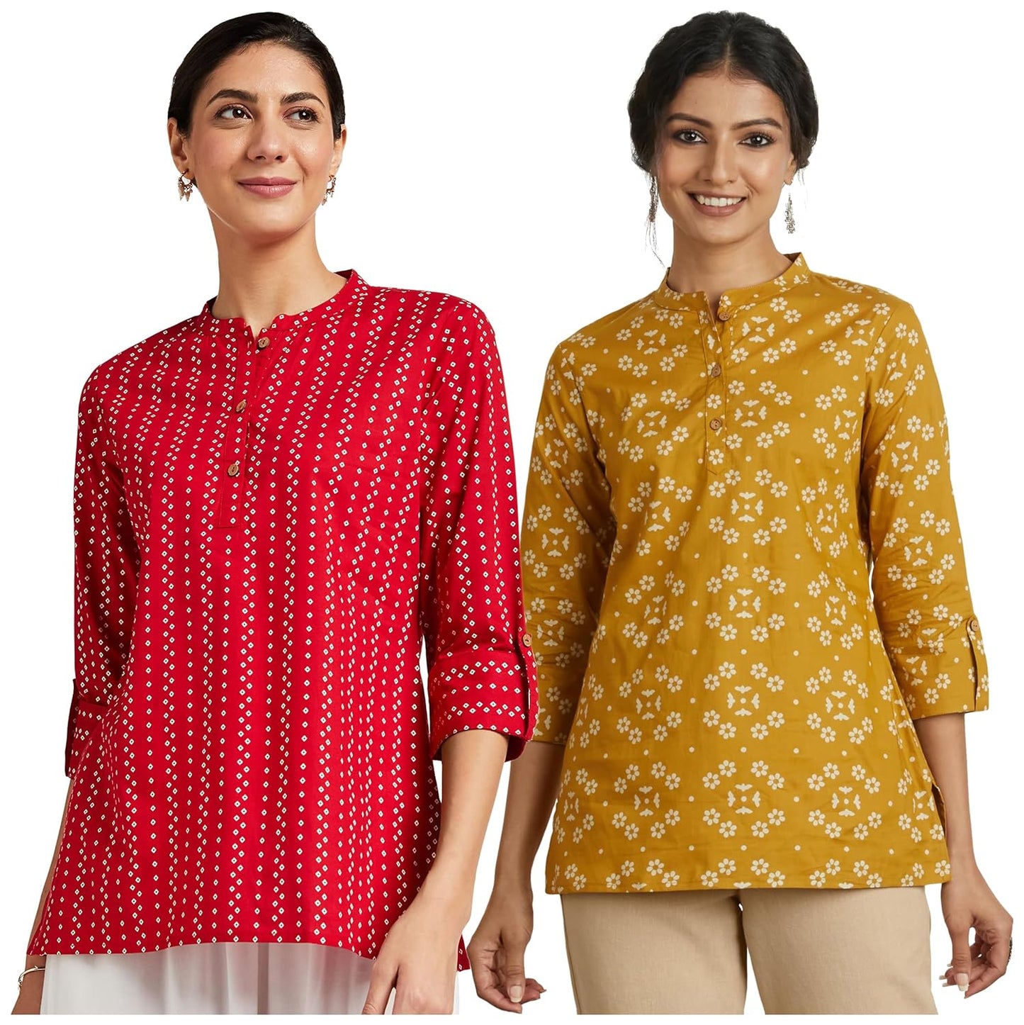 Myx Women's Cotton Regular Fit Casual Kurti