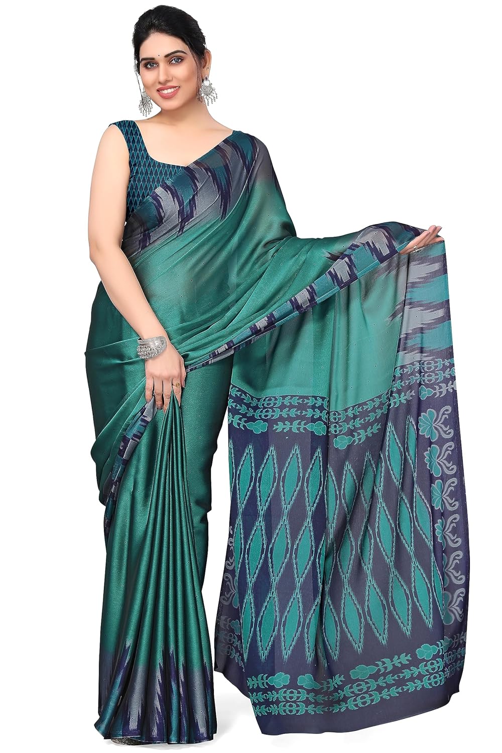 Printed Women's Saree with Blouse Piece