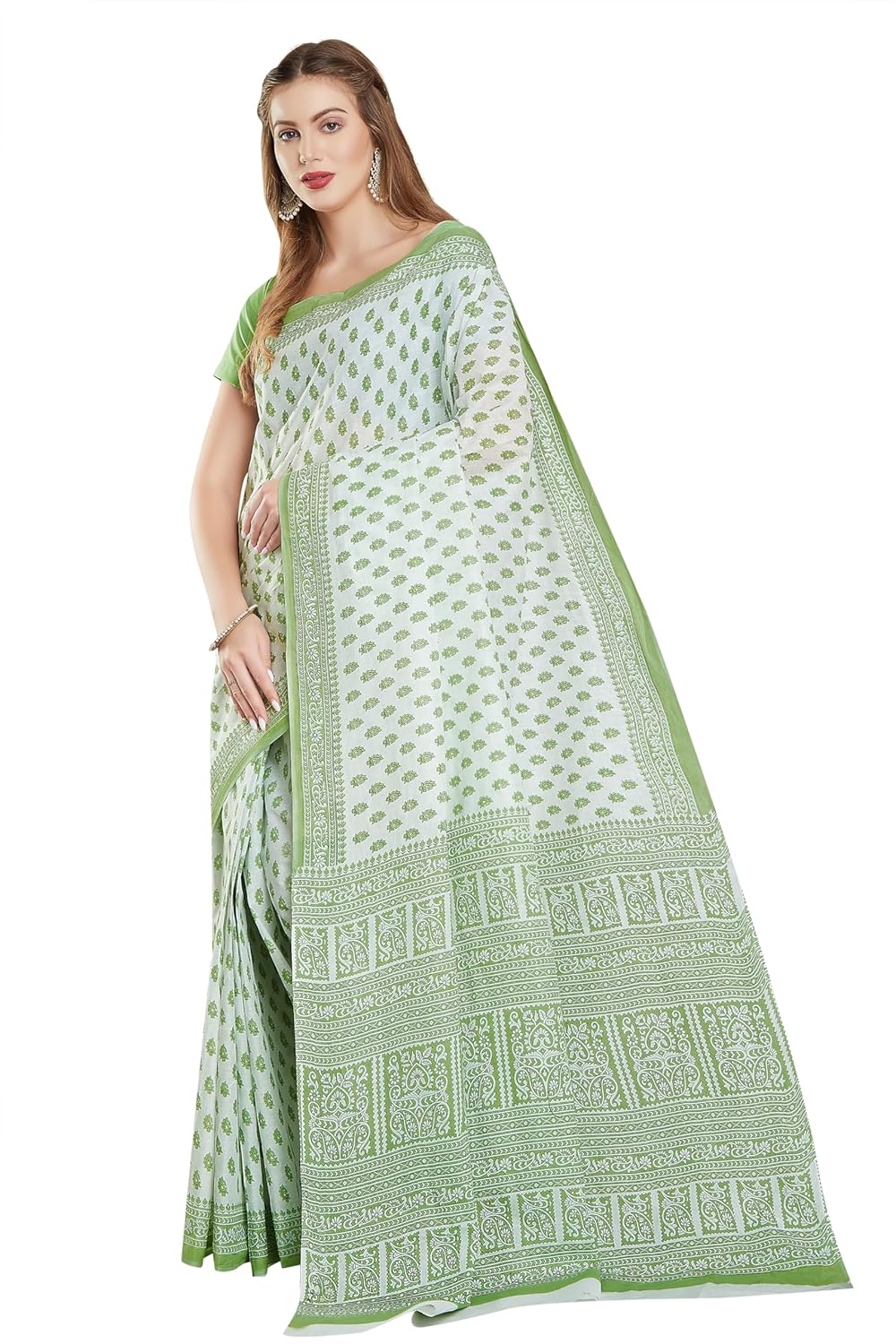 Women's Pure Cotton Printed saree