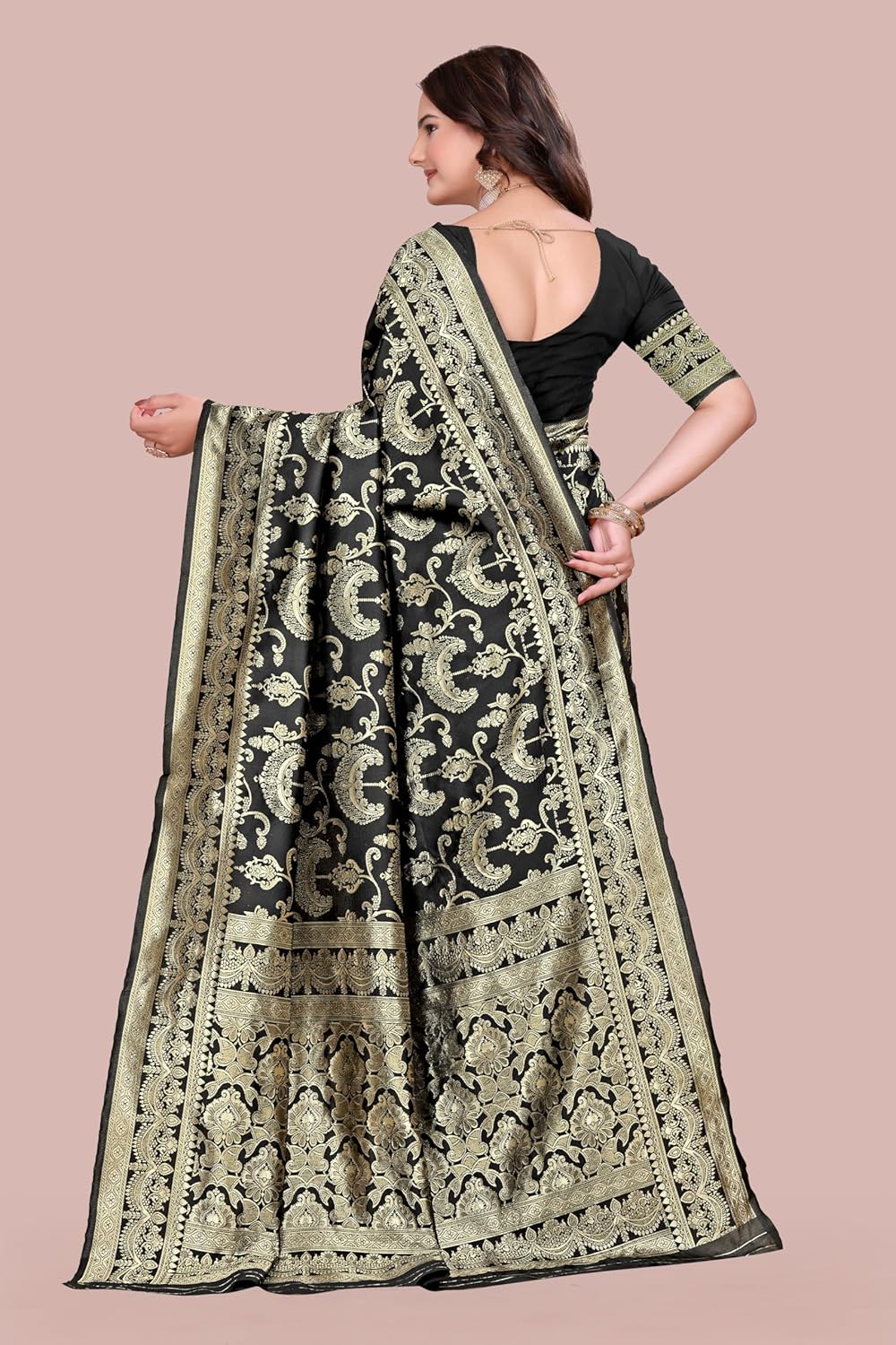 Women's Banarasi Saree Pure Kanjivaram Style Silk Saree
