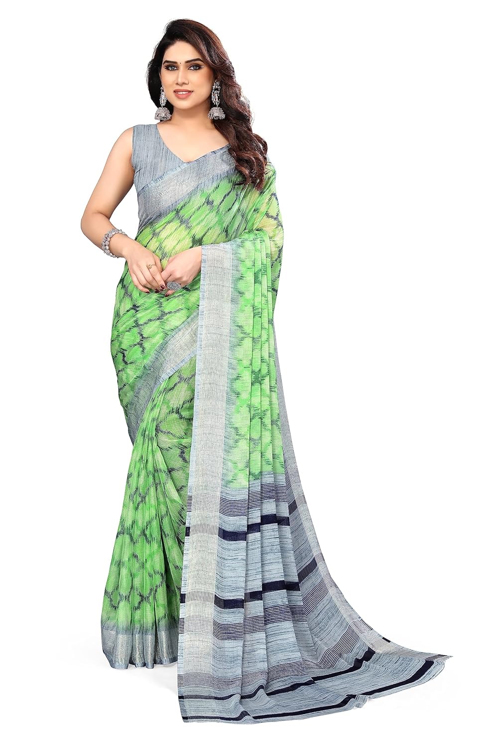MIRCHI FASHION Women's Saree with Blouse Piece