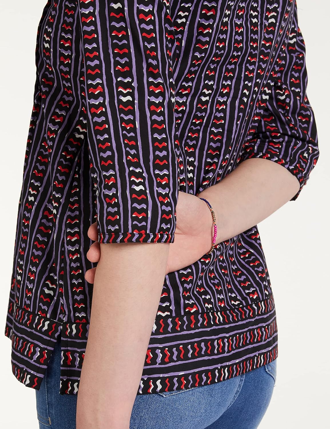 Myx Women's Cotton Printed A-line Short Kurti