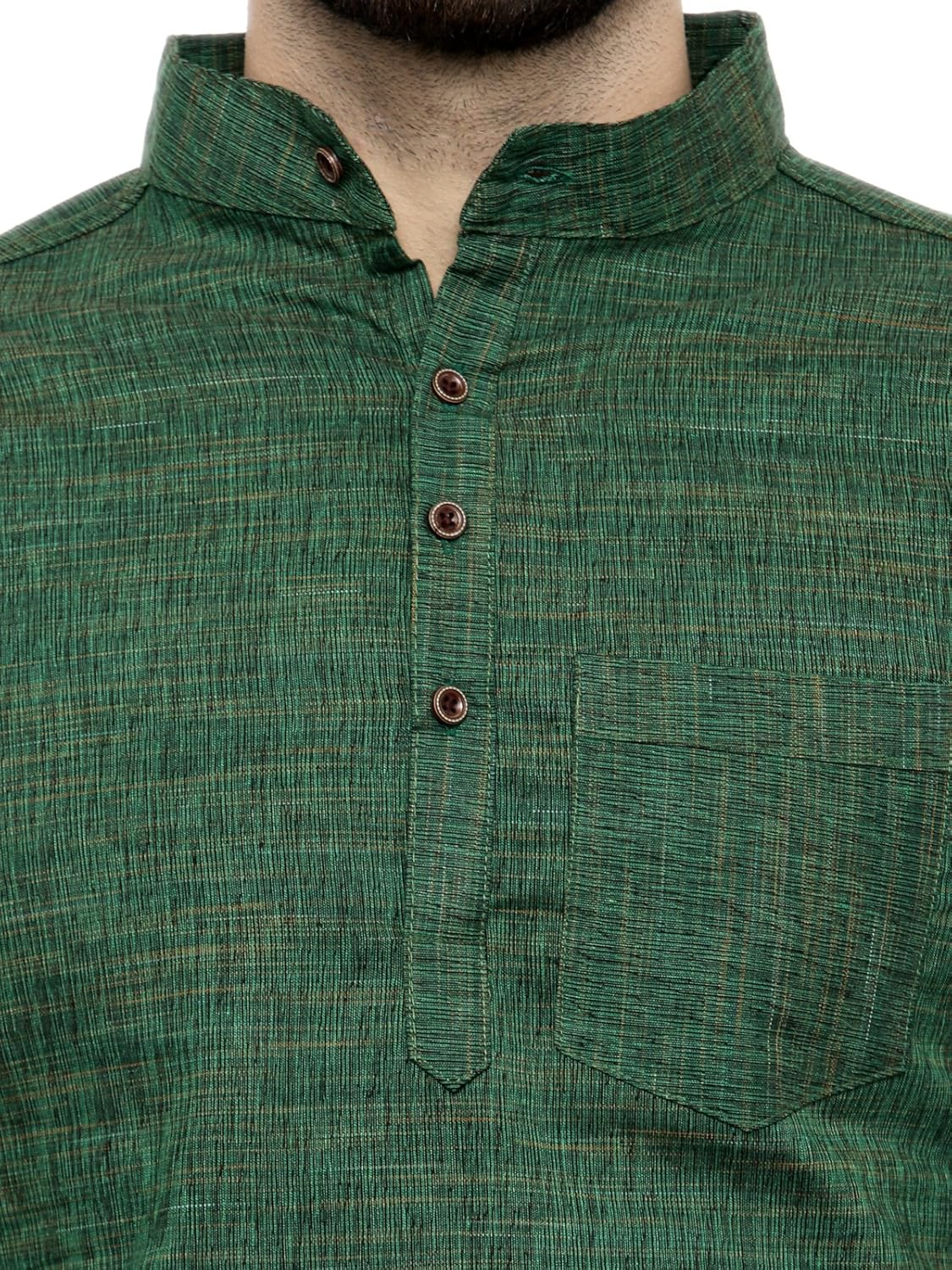 Enchanted Drapes Mens' Solid Cotton Long Kurta
