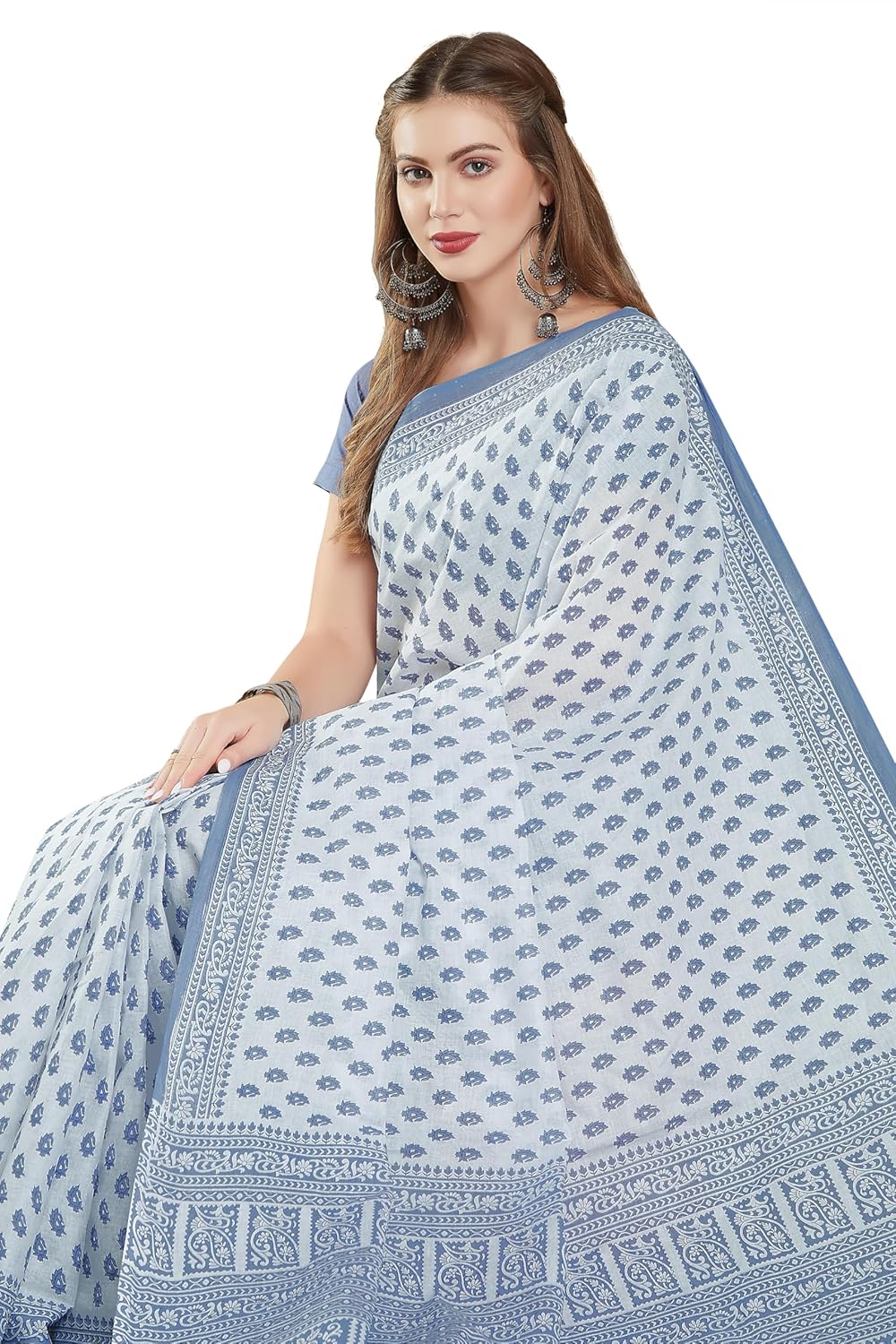 Women's Pure Cotton Printed saree