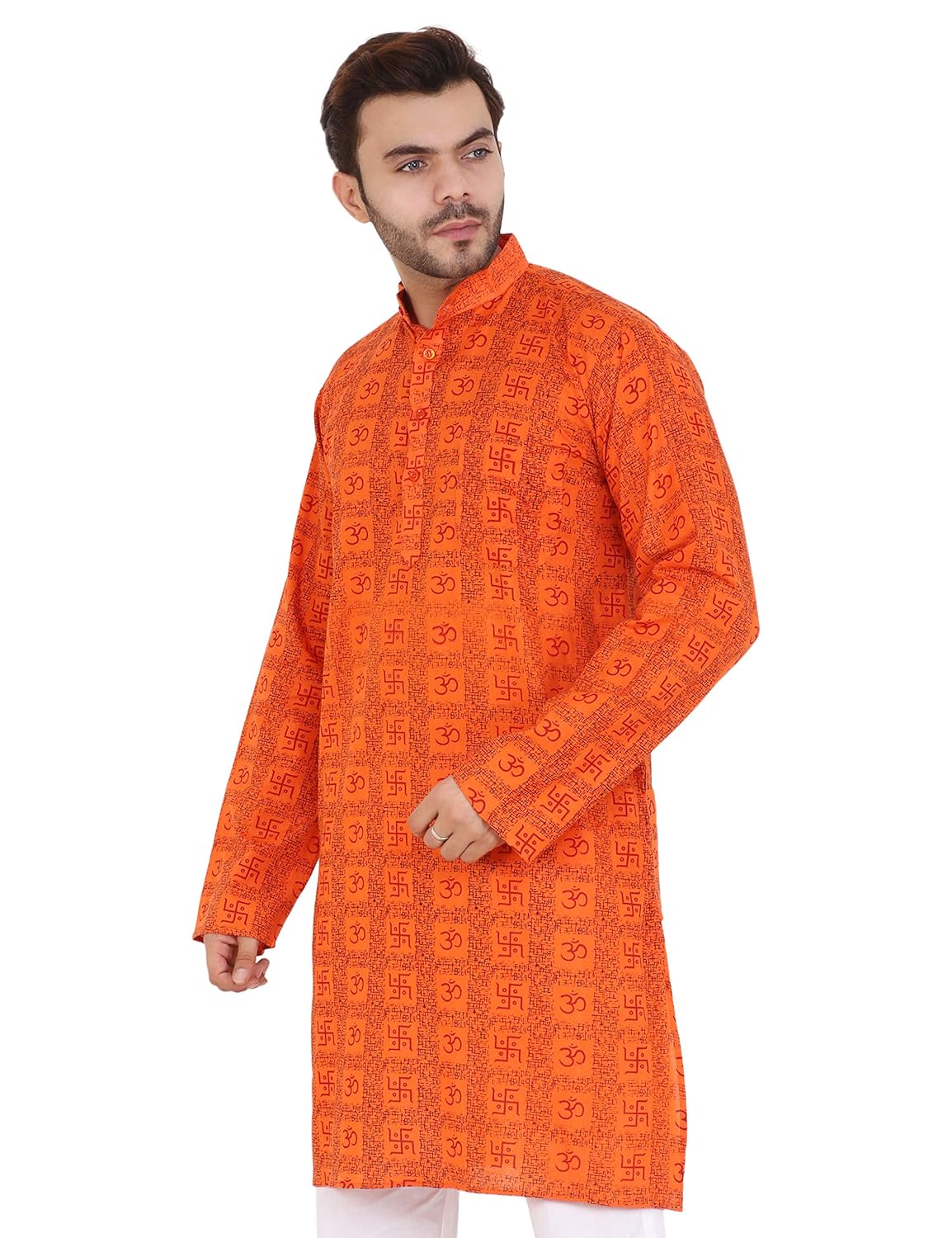 LATEST CHIKAN Men's Cotton Regular Kurta