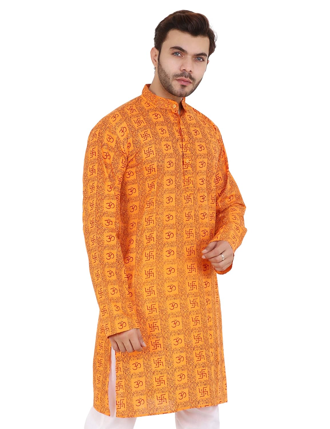 LATEST CHIKAN Men's Cotton Regular Kurta