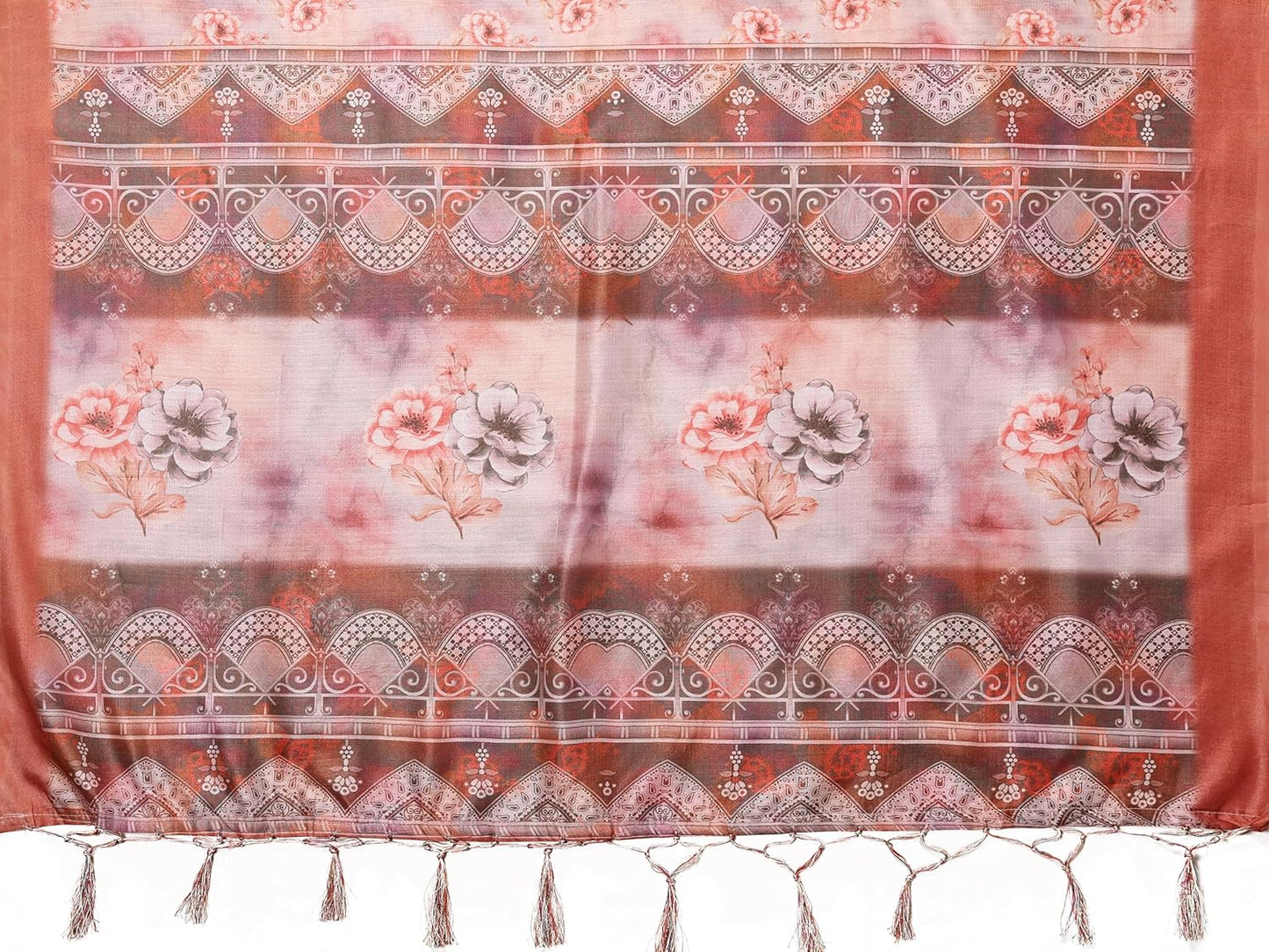 Print Art Silk Cotton Saree t Ethnic Wear for Festive