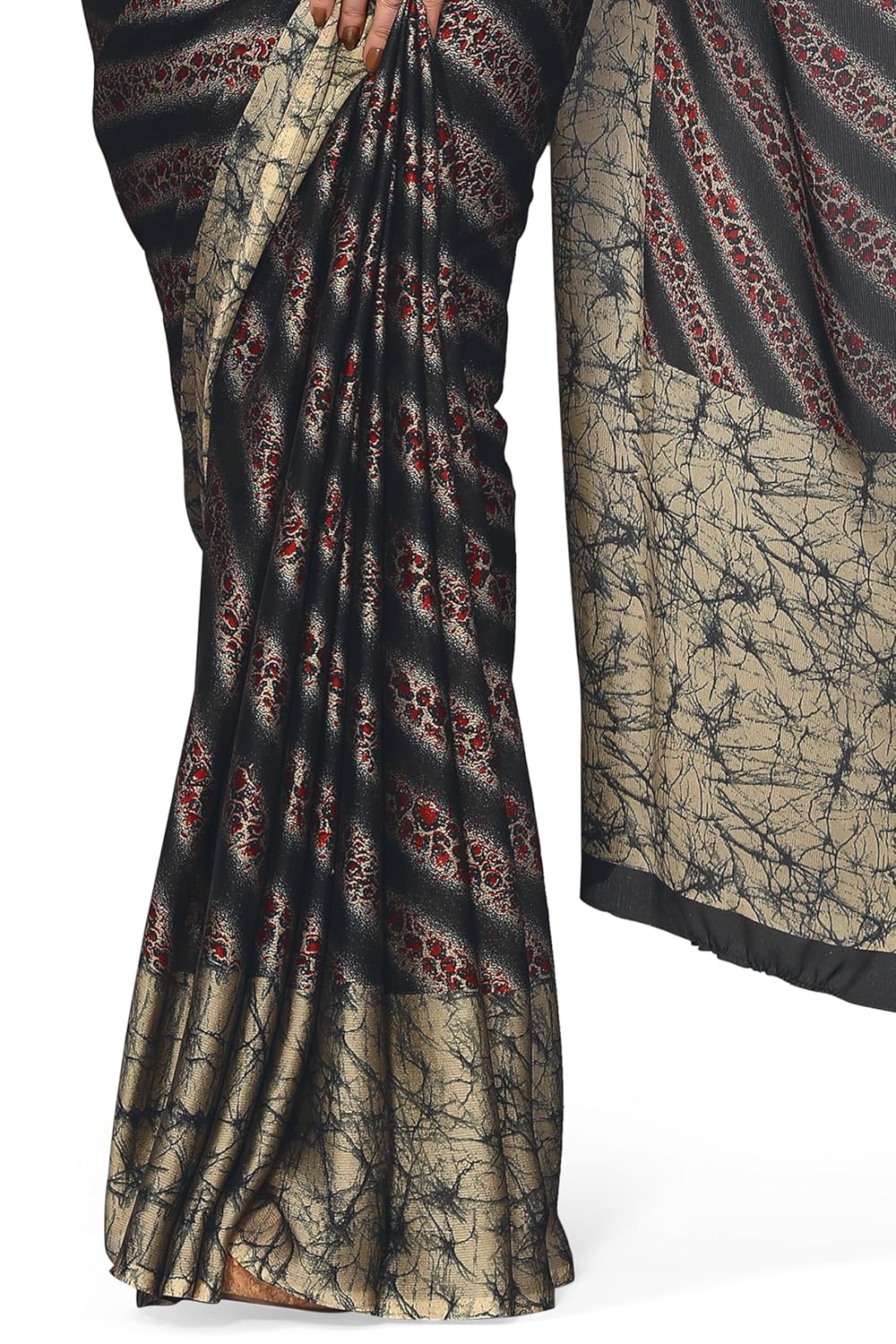 MIRCHI FASHION Women's Saree with Blouse Piece