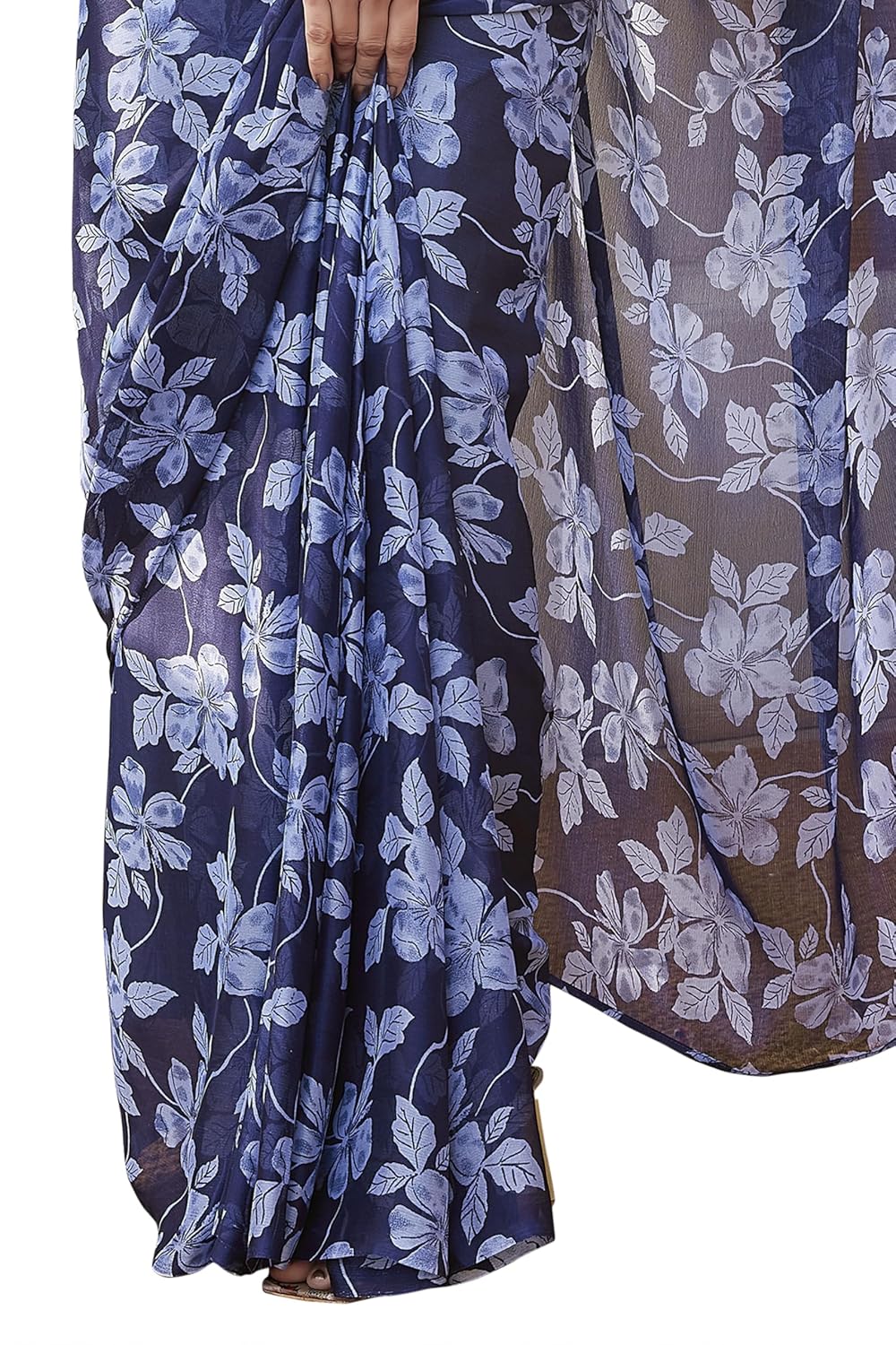 FASHION Floral Printed Saree with Blouse Piece