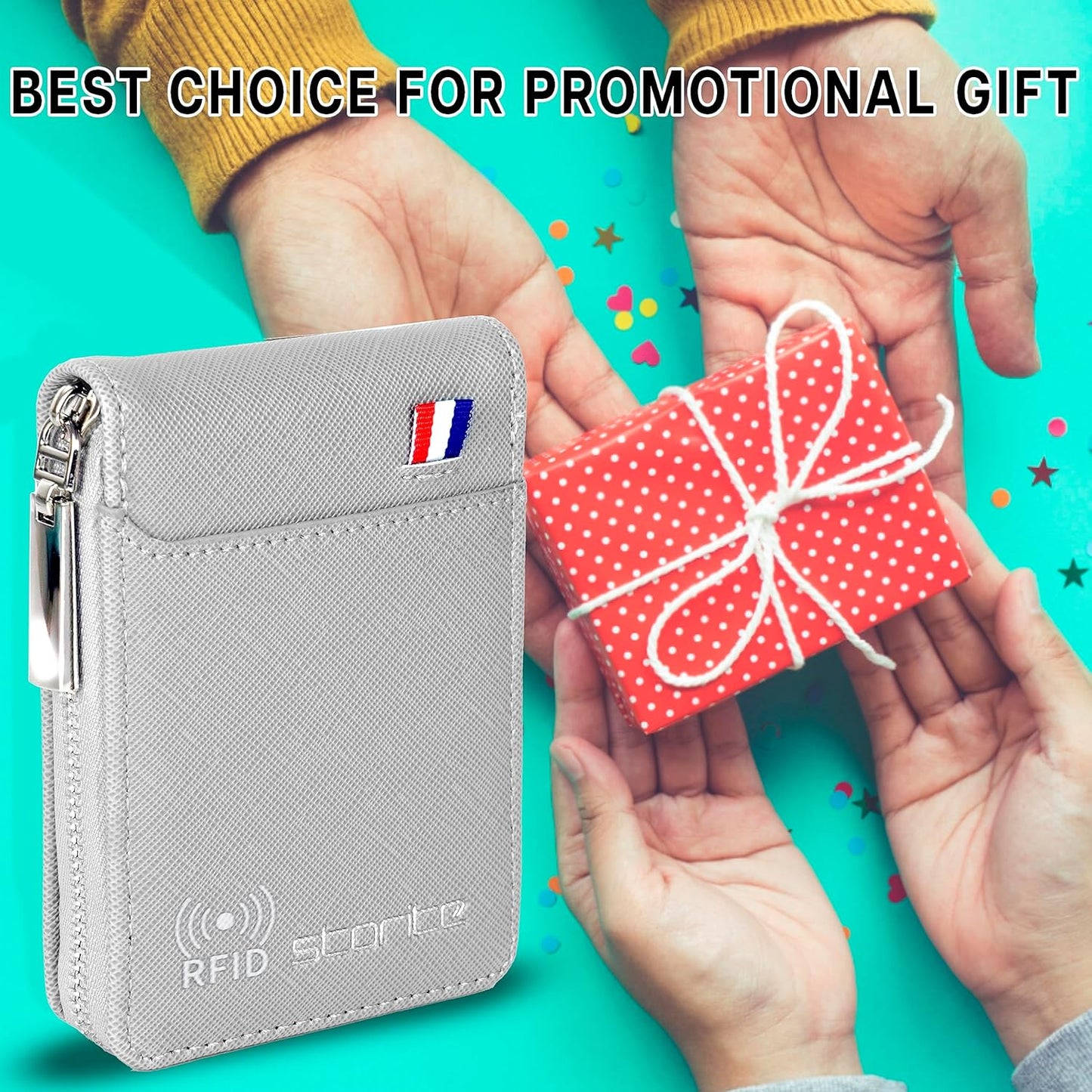 Storite PU Leather 9 Slot Vertical Credit Debit Card