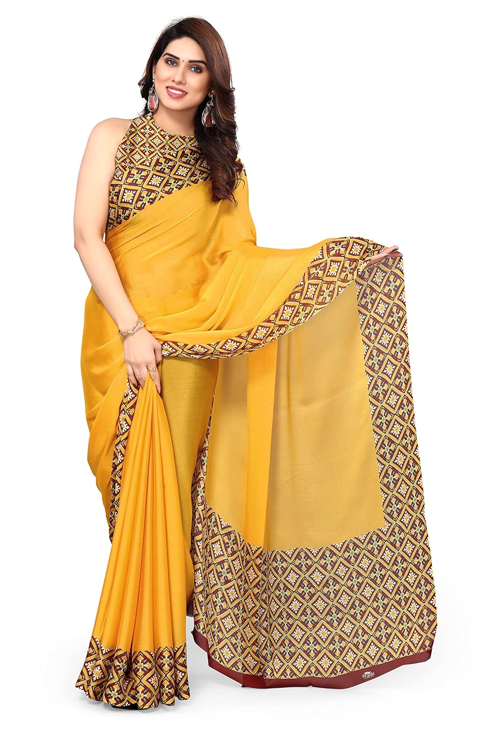 Printed Women's Saree with Blouse Piece