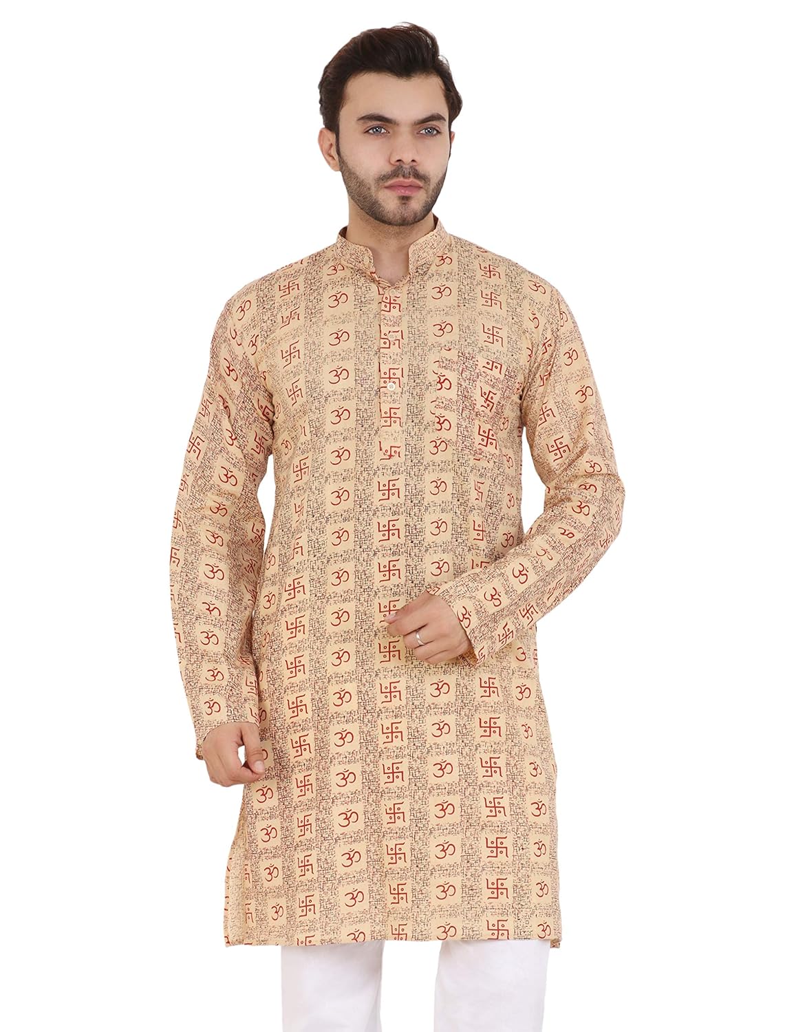 LATEST CHIKAN Men's Cotton Regular Kurta