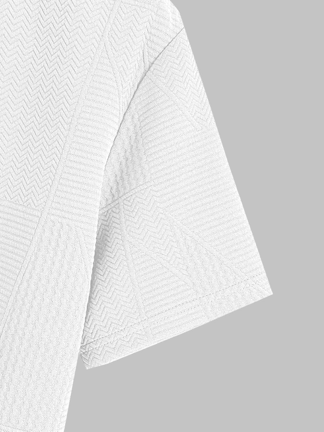 GRECIILOOKS T Shirt for Men Cotton | Textured Oversized