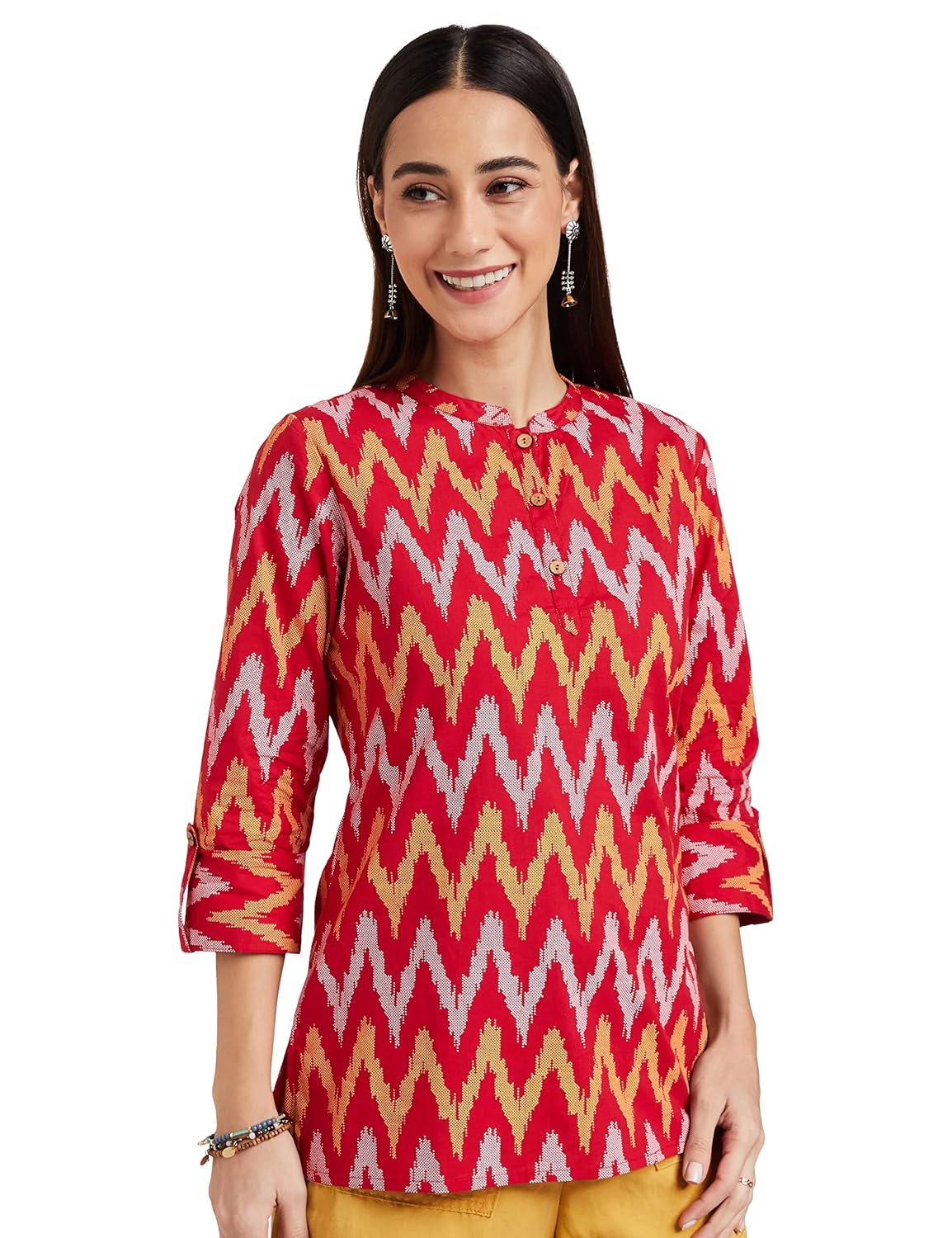Myx Women's Cotton Regular Fit Casual Kurti
