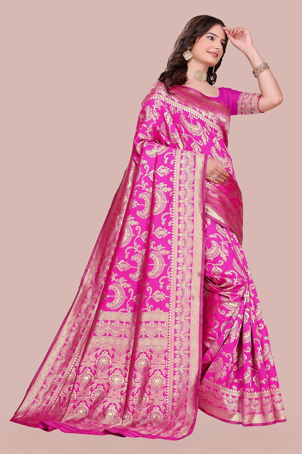 Women's Banarasi Saree Pure Kanjivaram Style Silk Saree