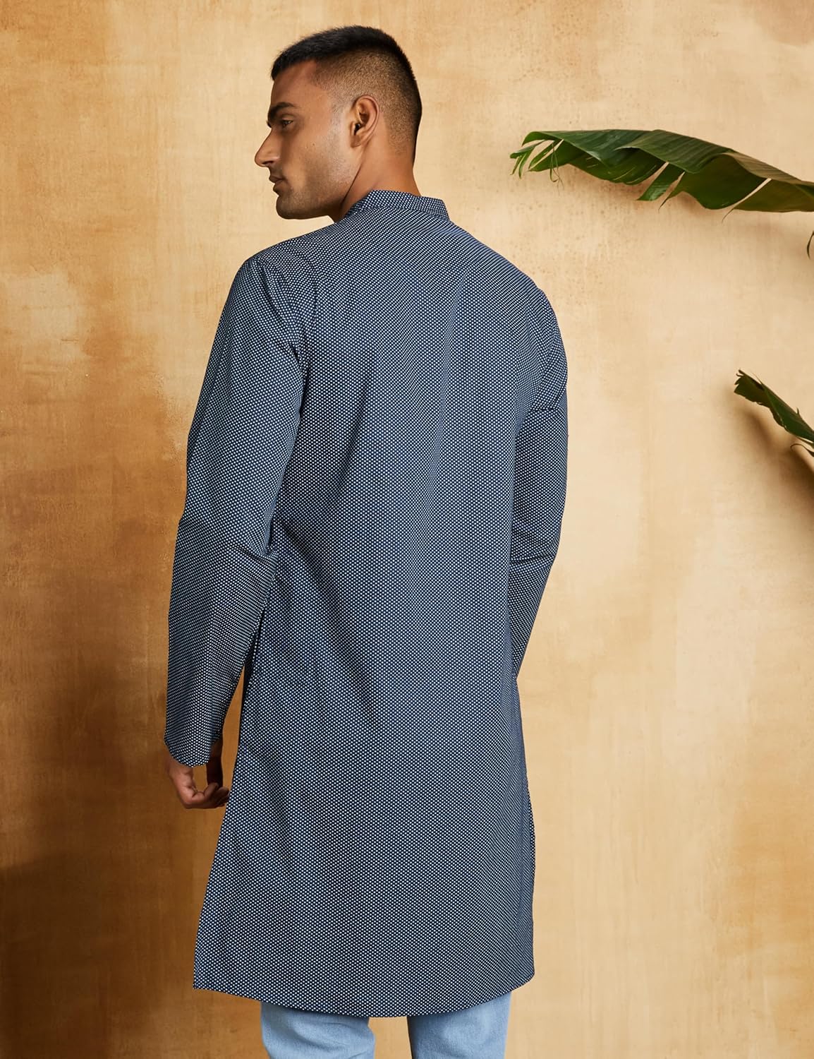 Symbol Men's Cotton Printed Long Kurta