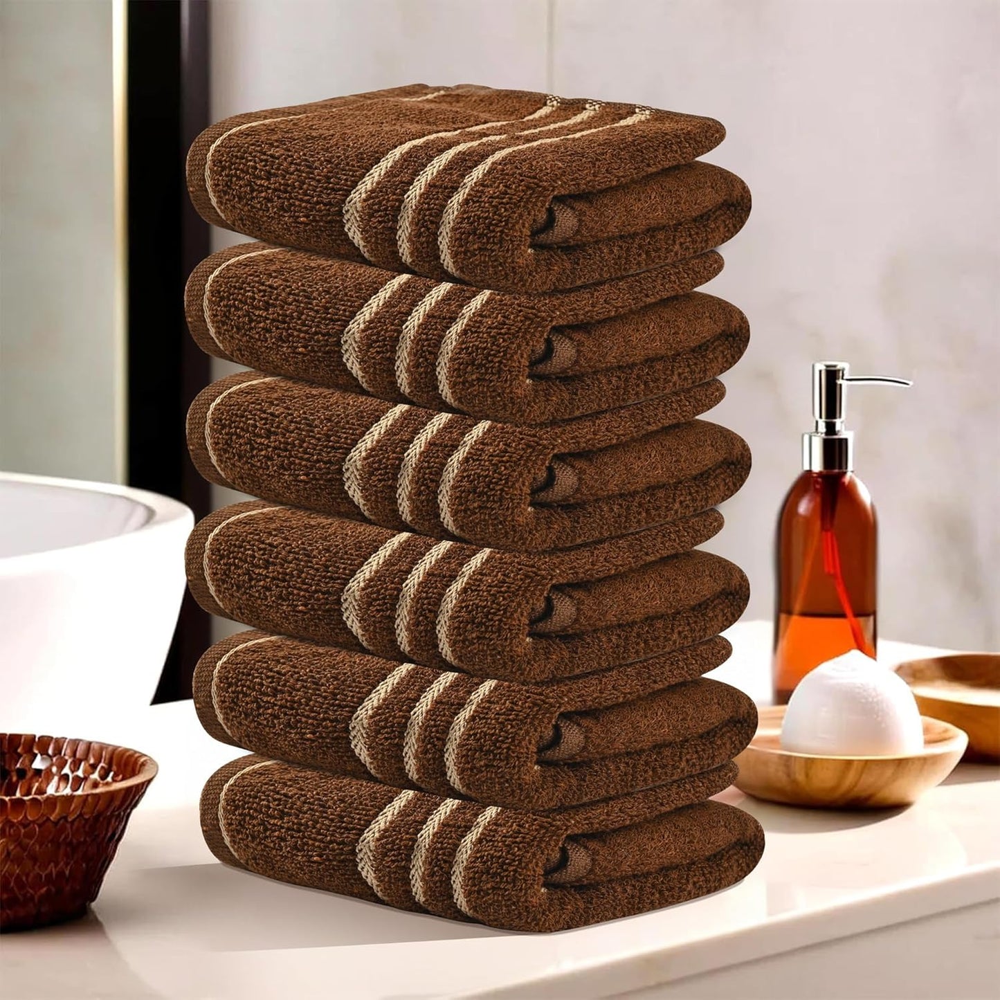 Kuber Industries Pack of 2 Cotton Hand/Face Towels