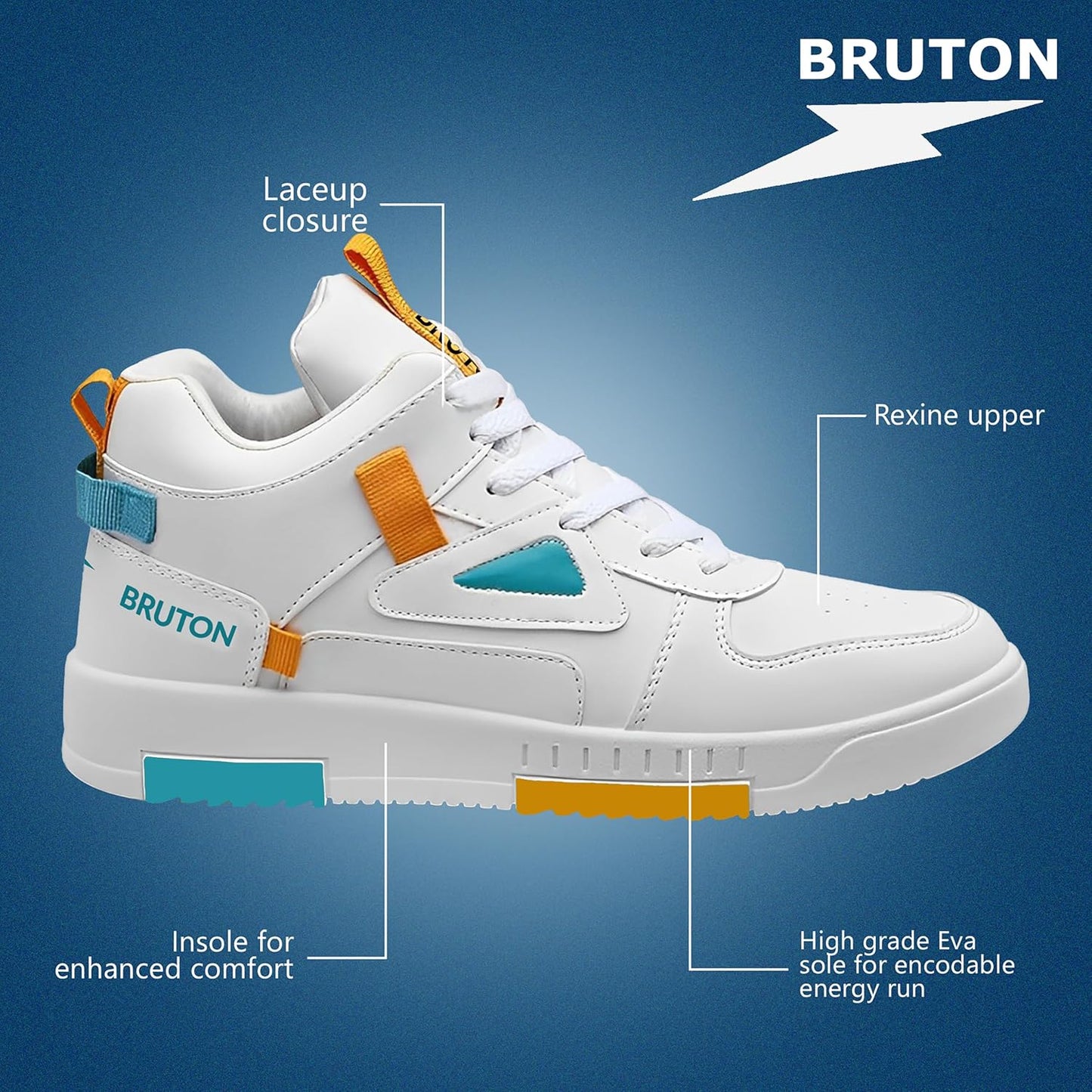 BRUTON Stylish Sneakers Casual Shoes for Men's - alphahostel.in