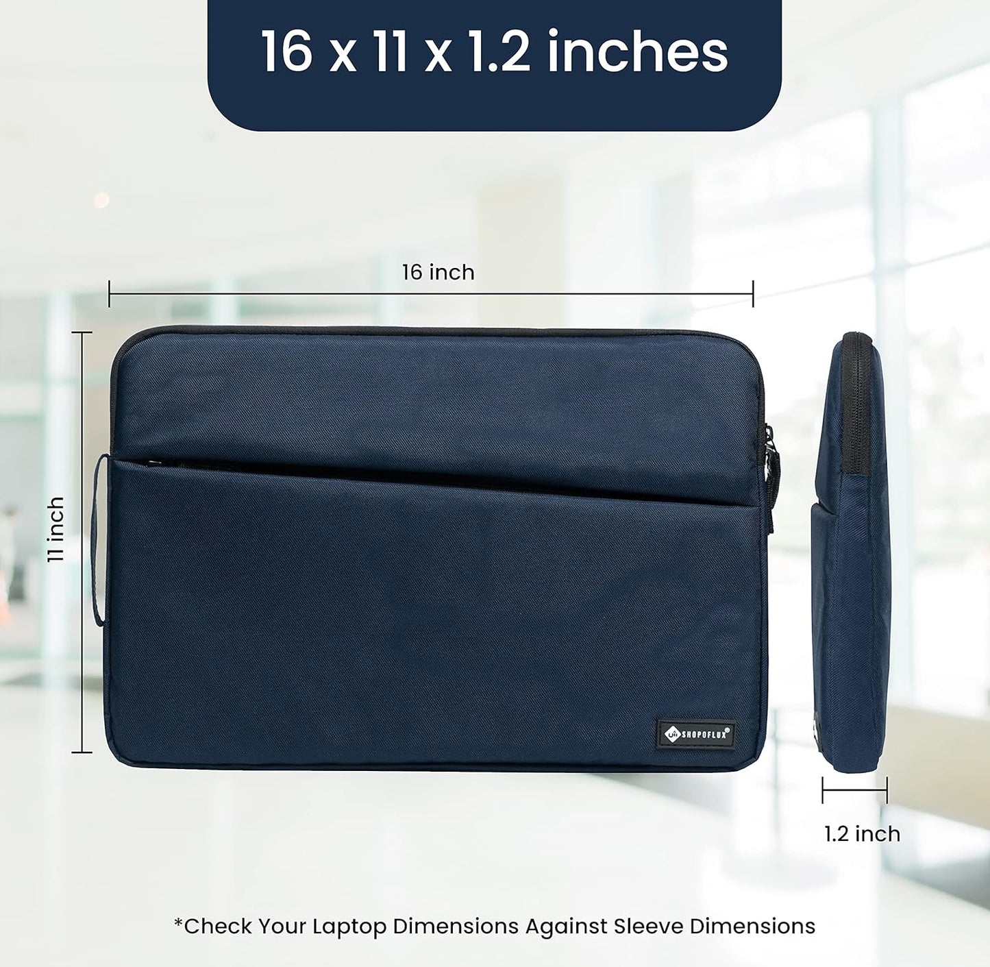 Shopoflux Laptop Sleeve Case Cover Bag for 16