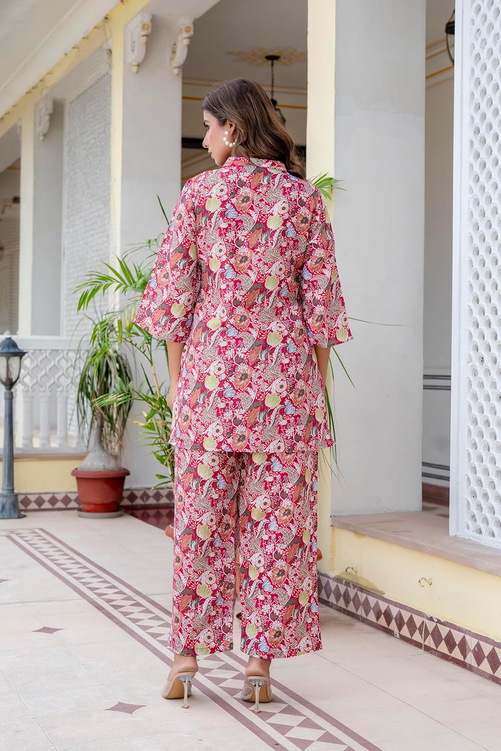 Yashika Women Trendy Printed Cotton Blend Straight