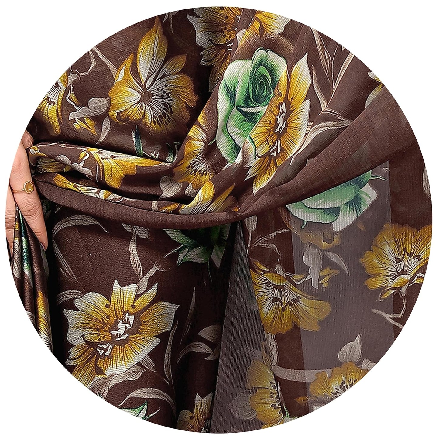 Women's Printed Saree with Blouse Piece