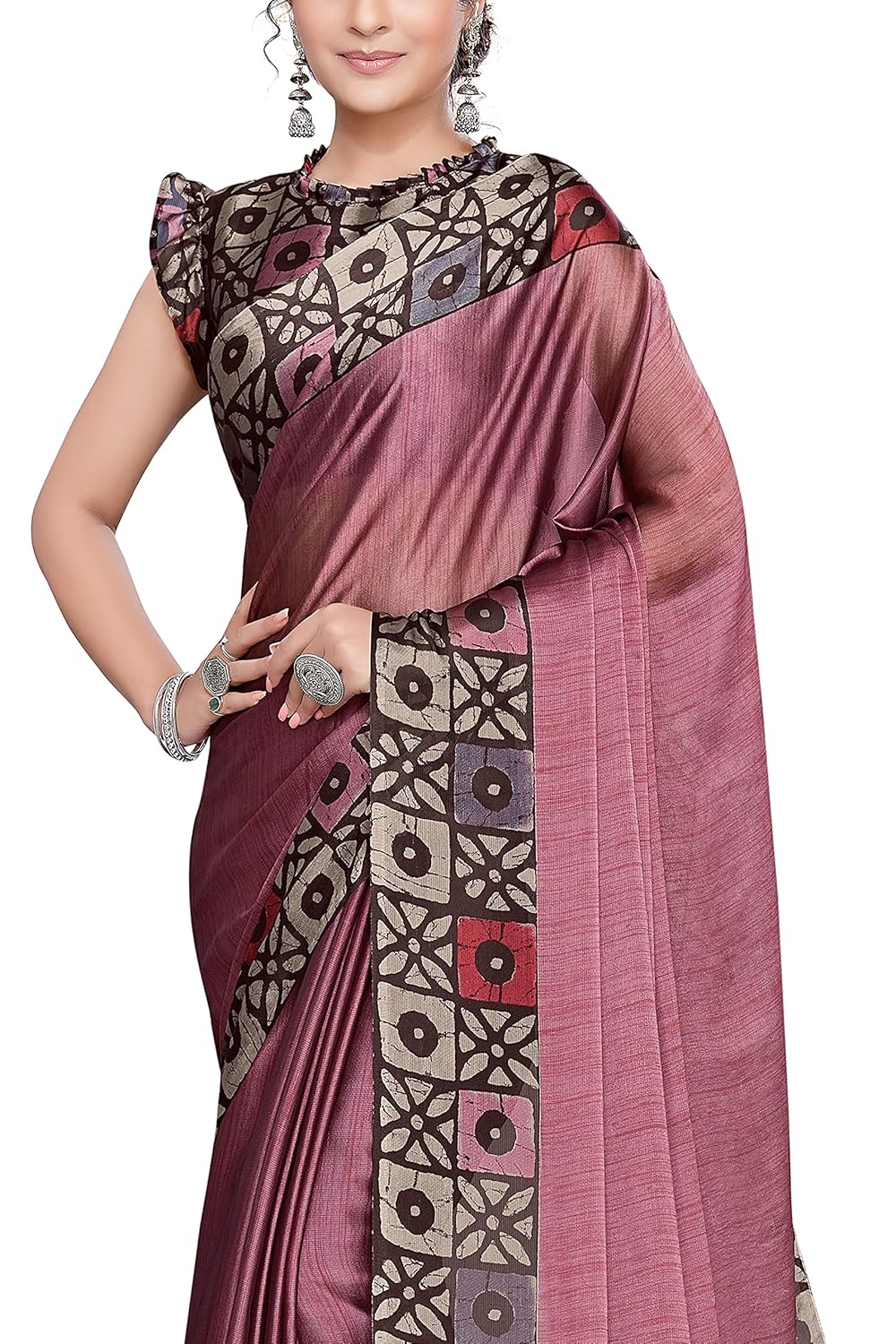 Printed Women's Saree with Blouse Piece