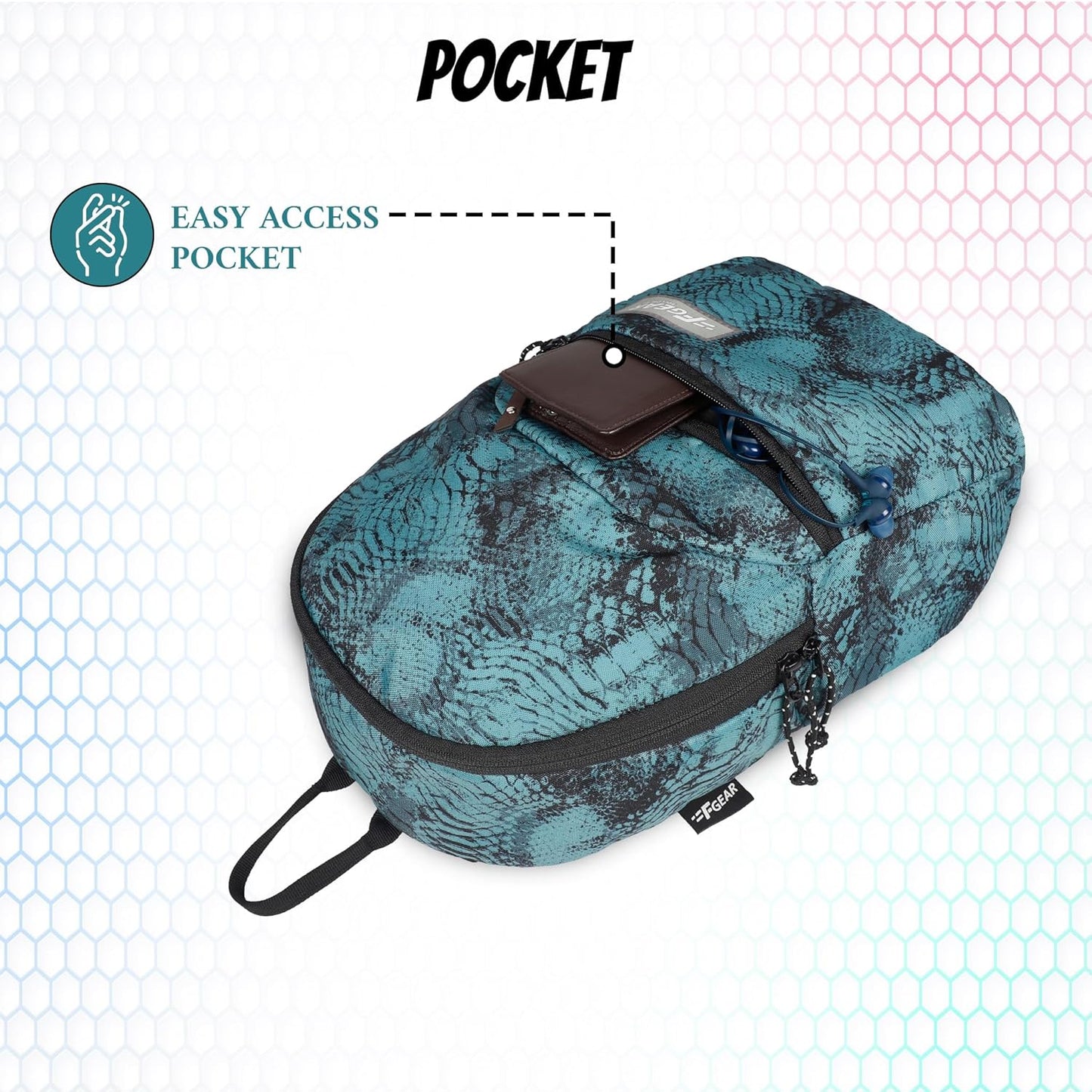 F Gear Ferris Web Marine Black 7L Mini Backpack - alphahostel.in