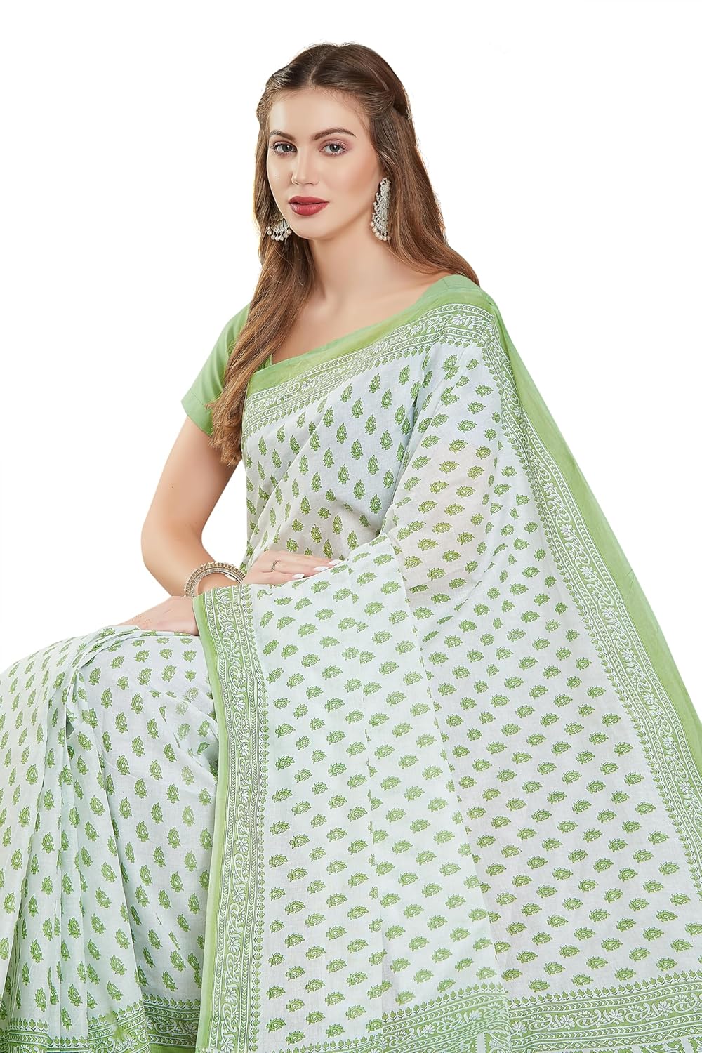 Women's Pure Cotton Printed saree