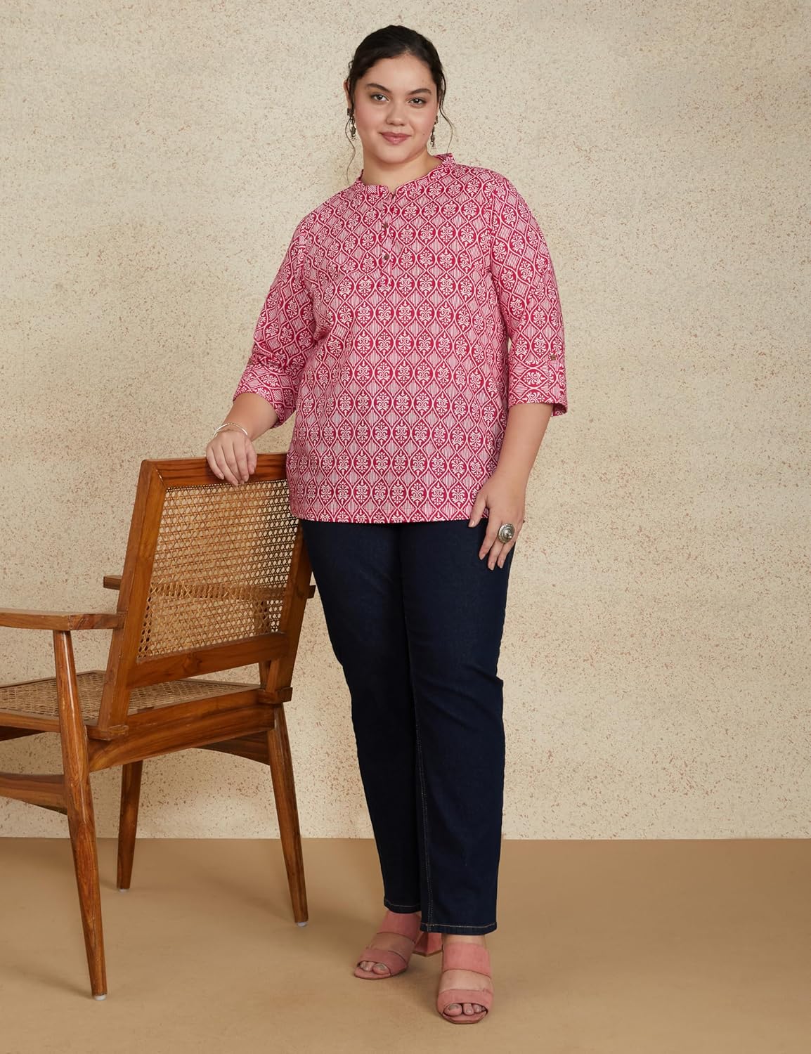 Myx Women's Cotton Regular Fit Casual Kurti