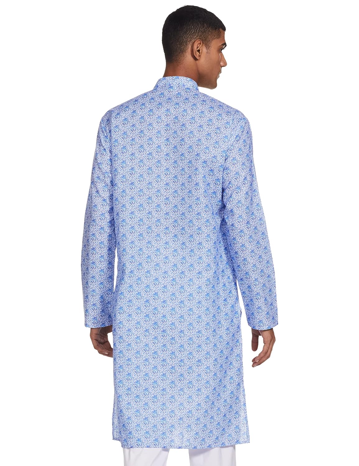 Luxrio Kurta for Men Cotton Blend Long Printed Straight Fit