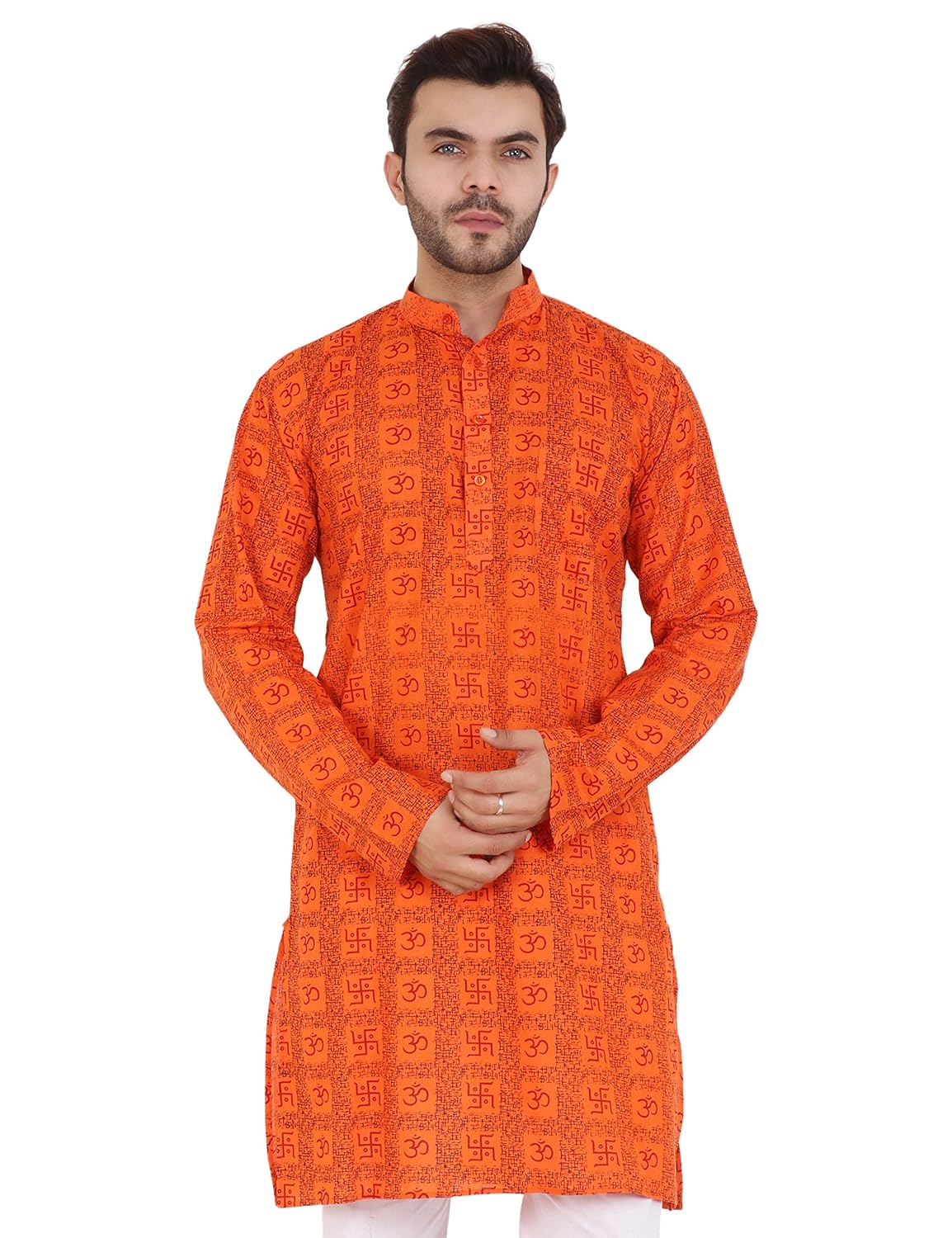 LATEST CHIKAN Men's Cotton Regular Kurta
