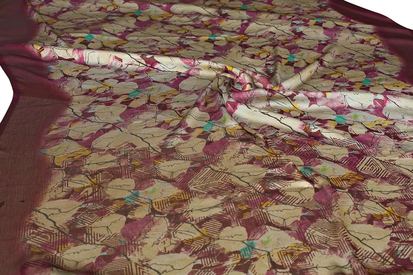 MIRCHI FASHION Women's Saree with Blouse Piece
