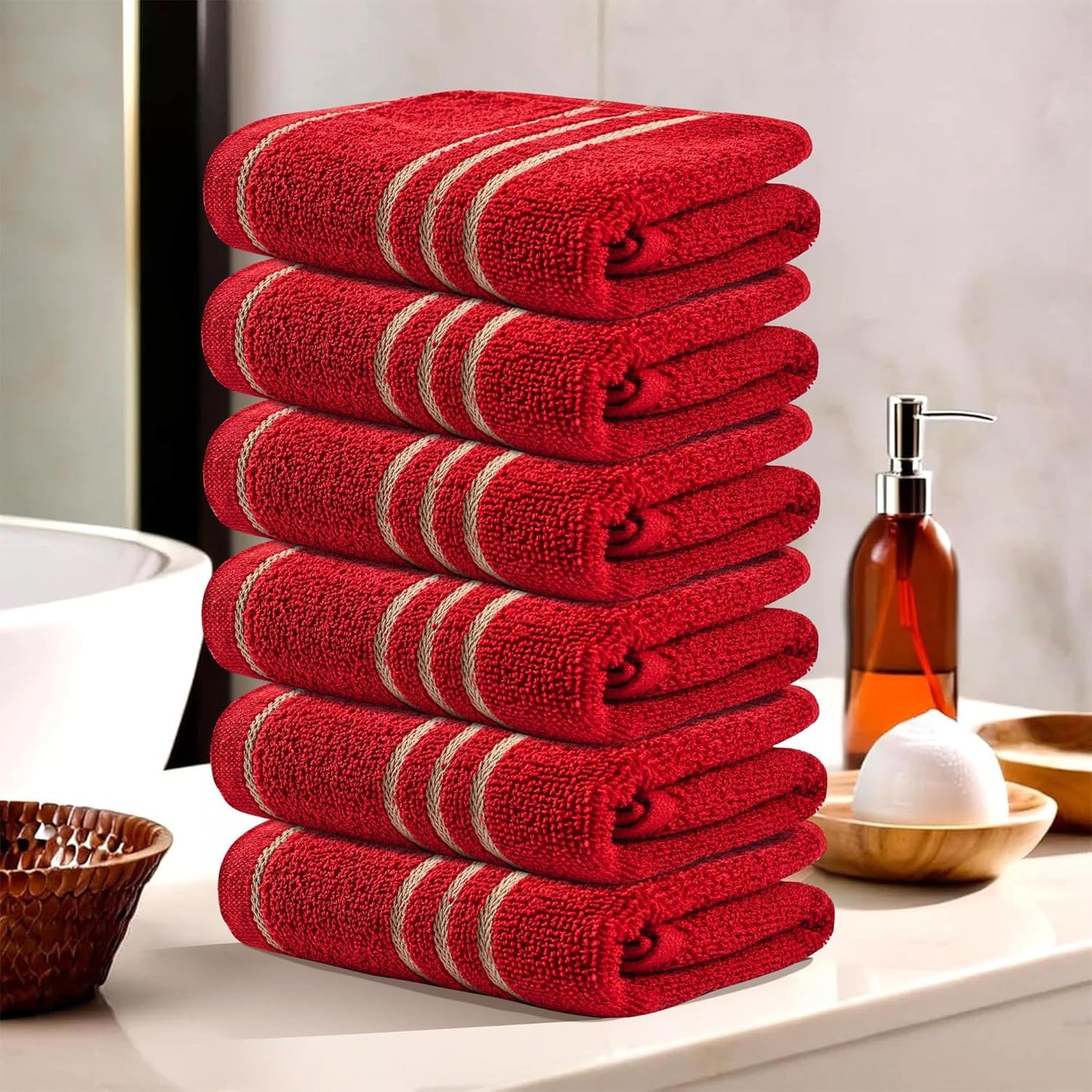 Kuber Industries Pack of 2 Cotton Hand/Face Towels
