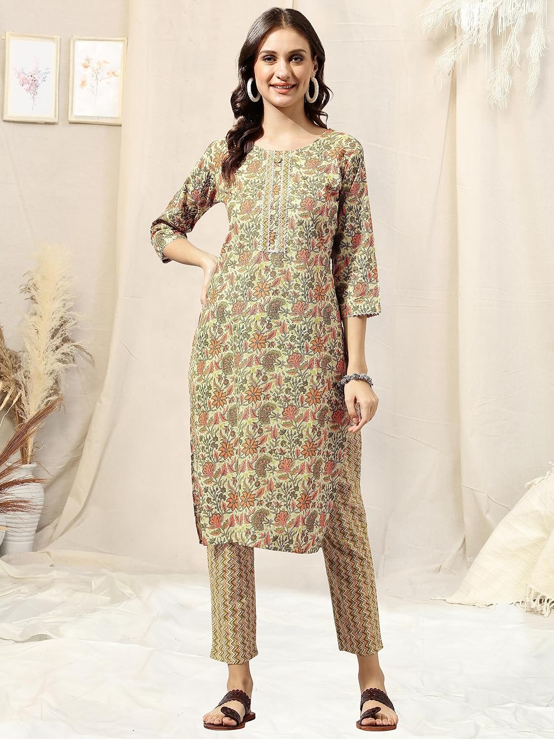 MIRCHI FASHION Women's Cotton Straight Fit Printed