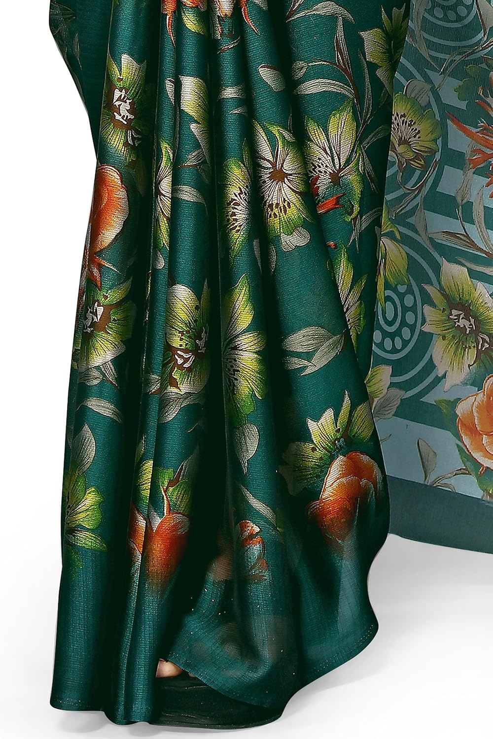Women's Printed Saree with Blouse Piece