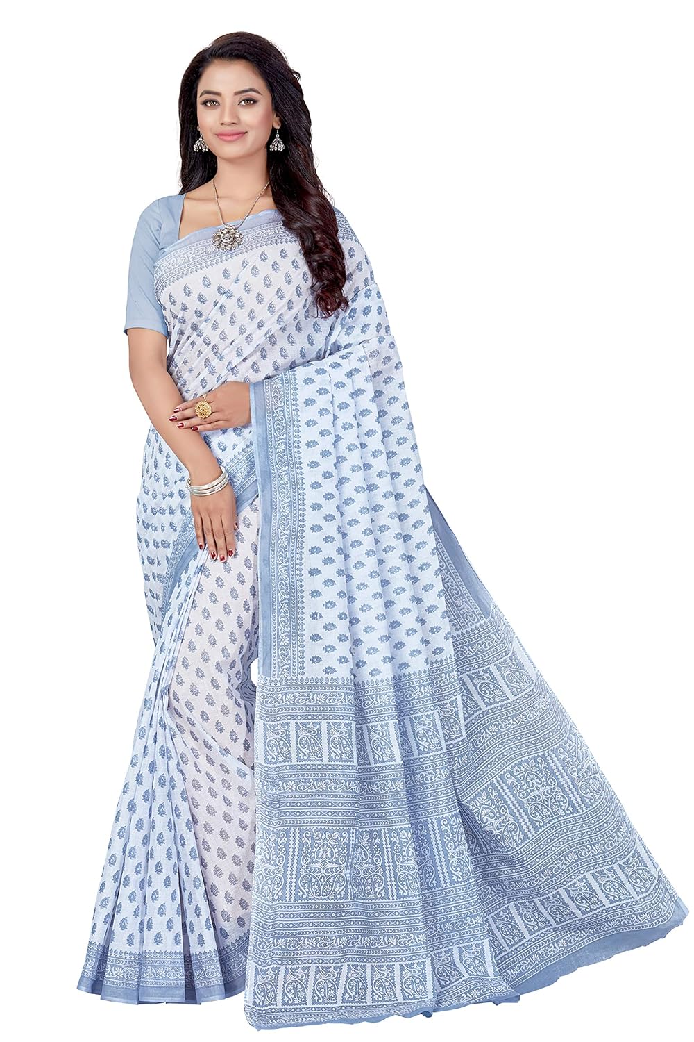 Women's Pure Cotton Printed saree