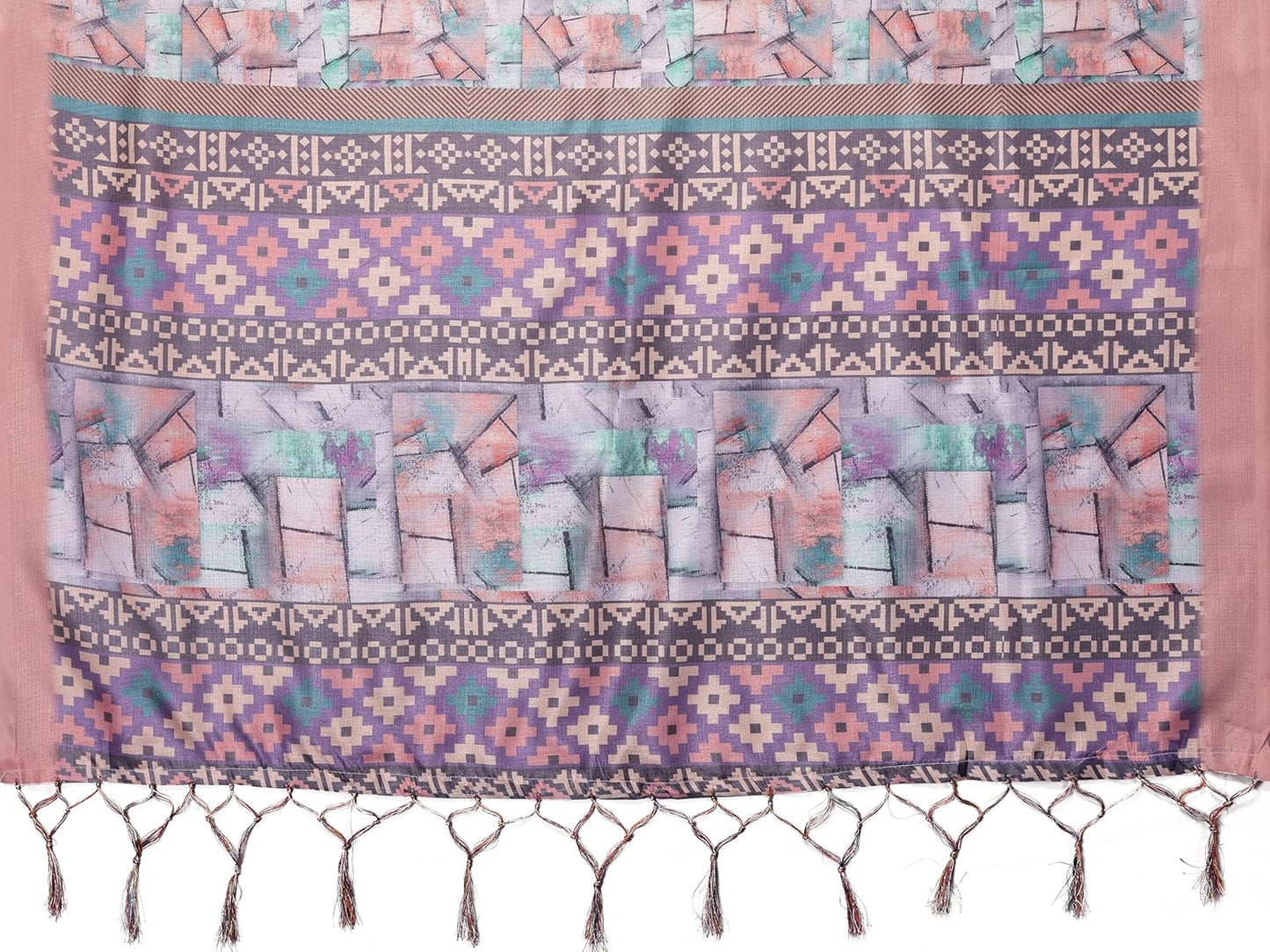 Print Art Silk Cotton Saree t Ethnic Wear for Festive