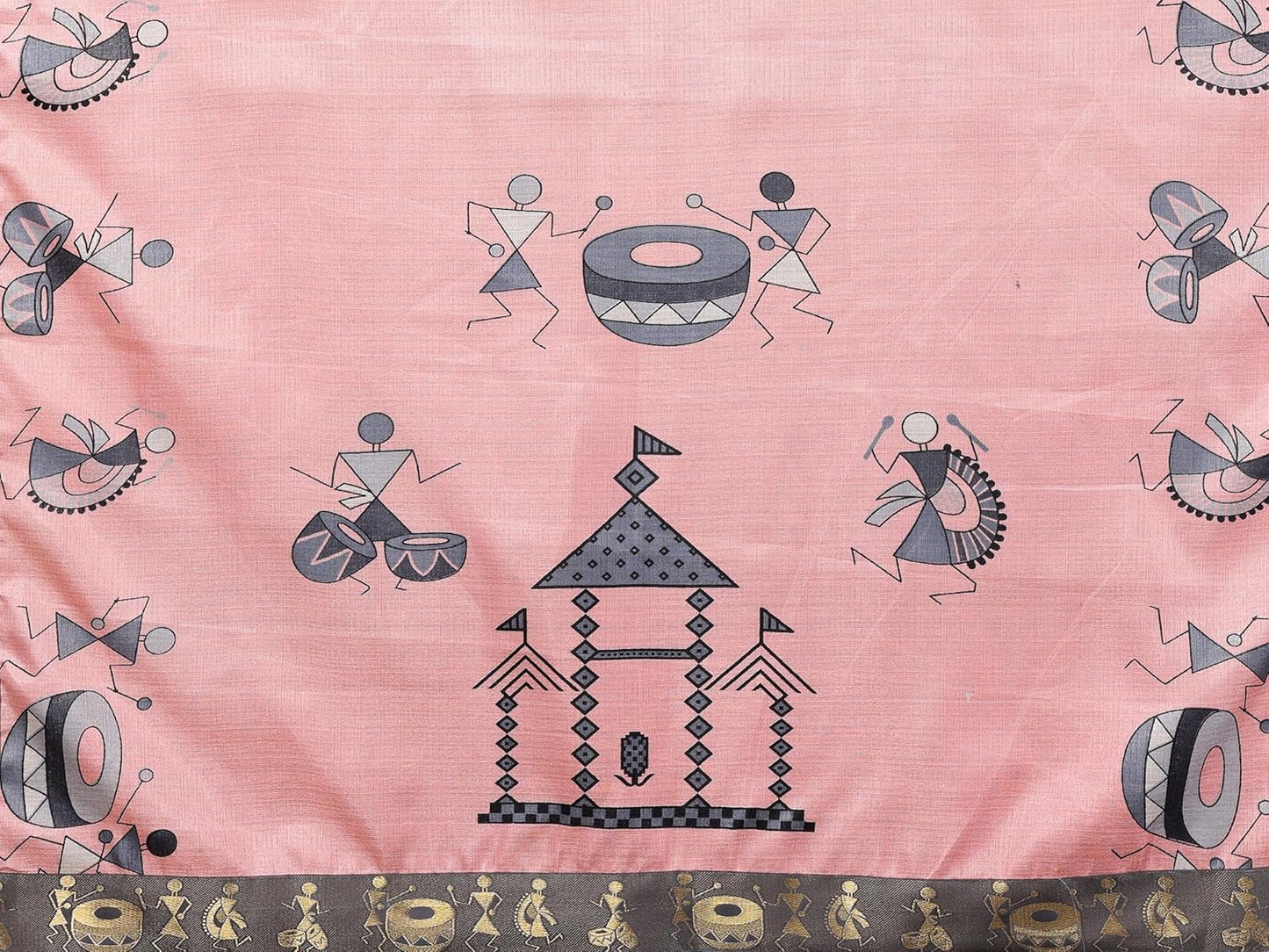 Yashika Women's Printed Kalamkari Art Silk Saree