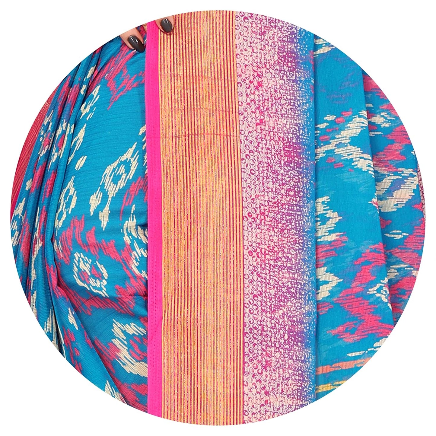 MIRCHI FASHION Women's Saree with Blouse Piece