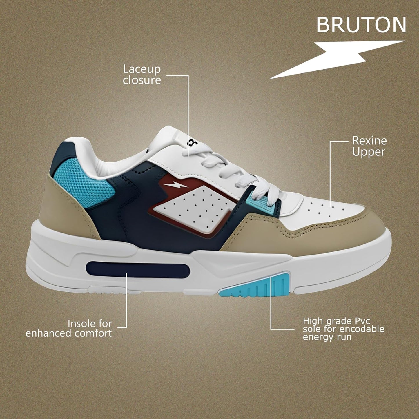 BRUTON Premium Trendy Sneakers Casual Shoes - alphahostel.in