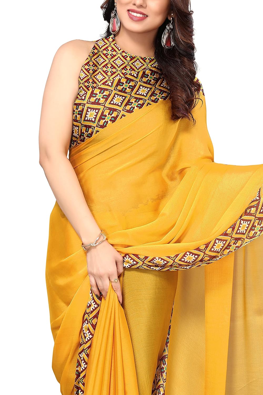 Printed Women's Saree with Blouse Piece