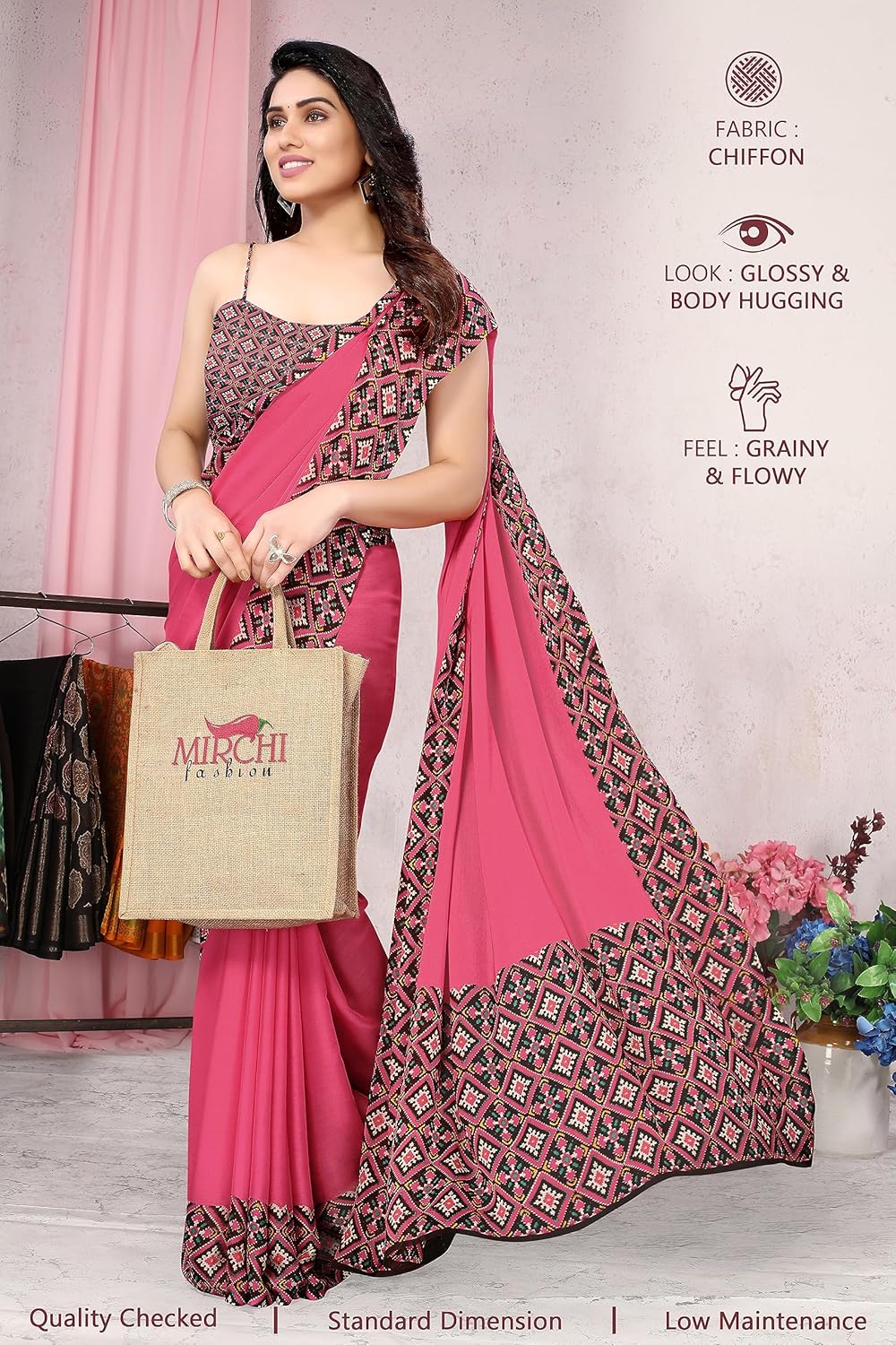 Printed Women's Saree with Blouse Piece