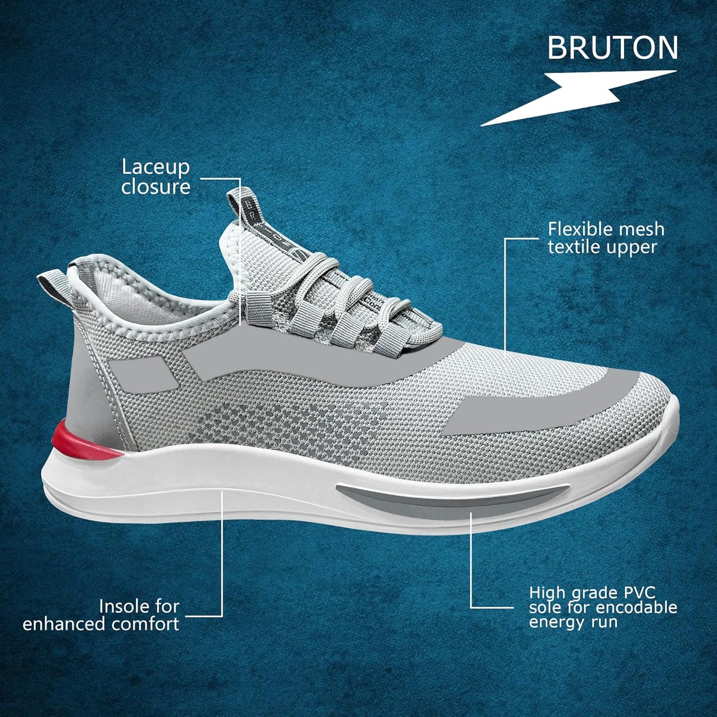 BRUTON Men Trendy Sports Shoes Running Shoes - alphahostel.in