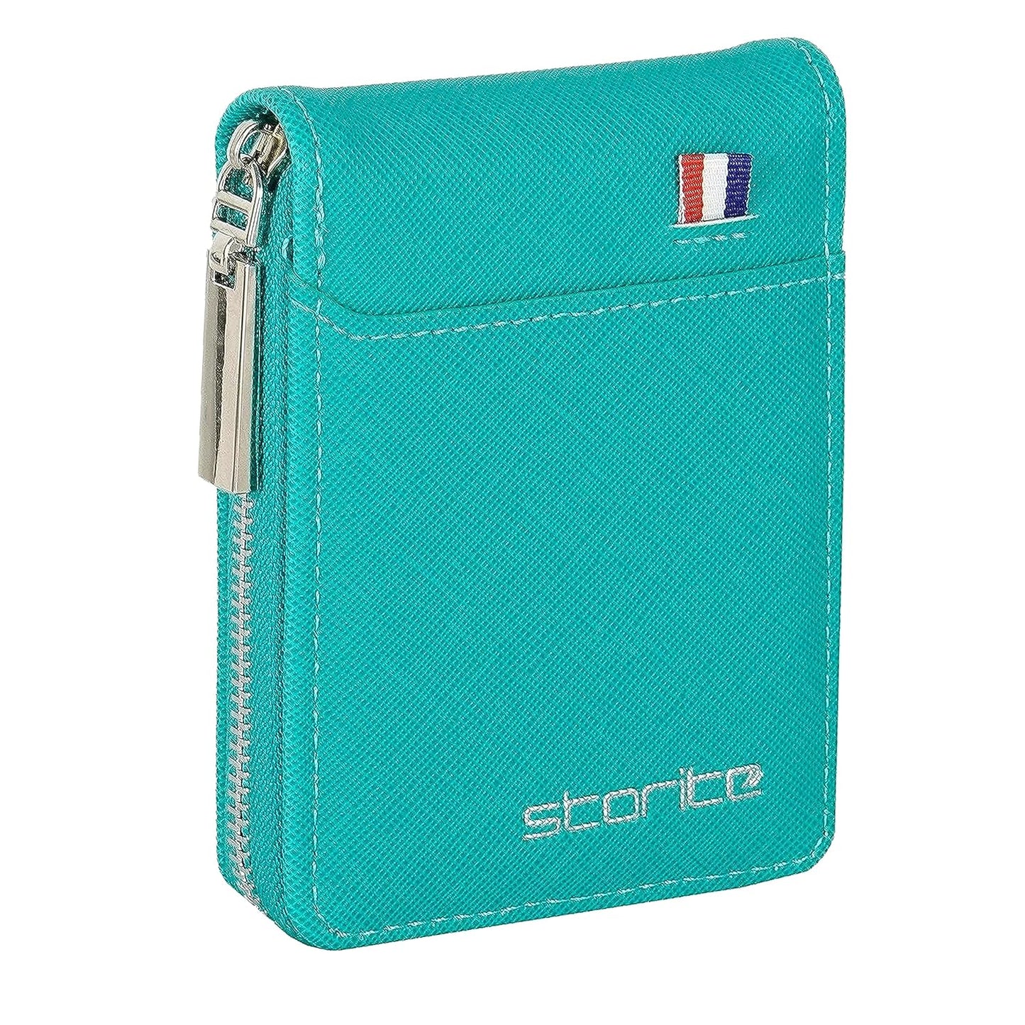 Storite PU Leather 9 Slot Vertical Credit Debit Card