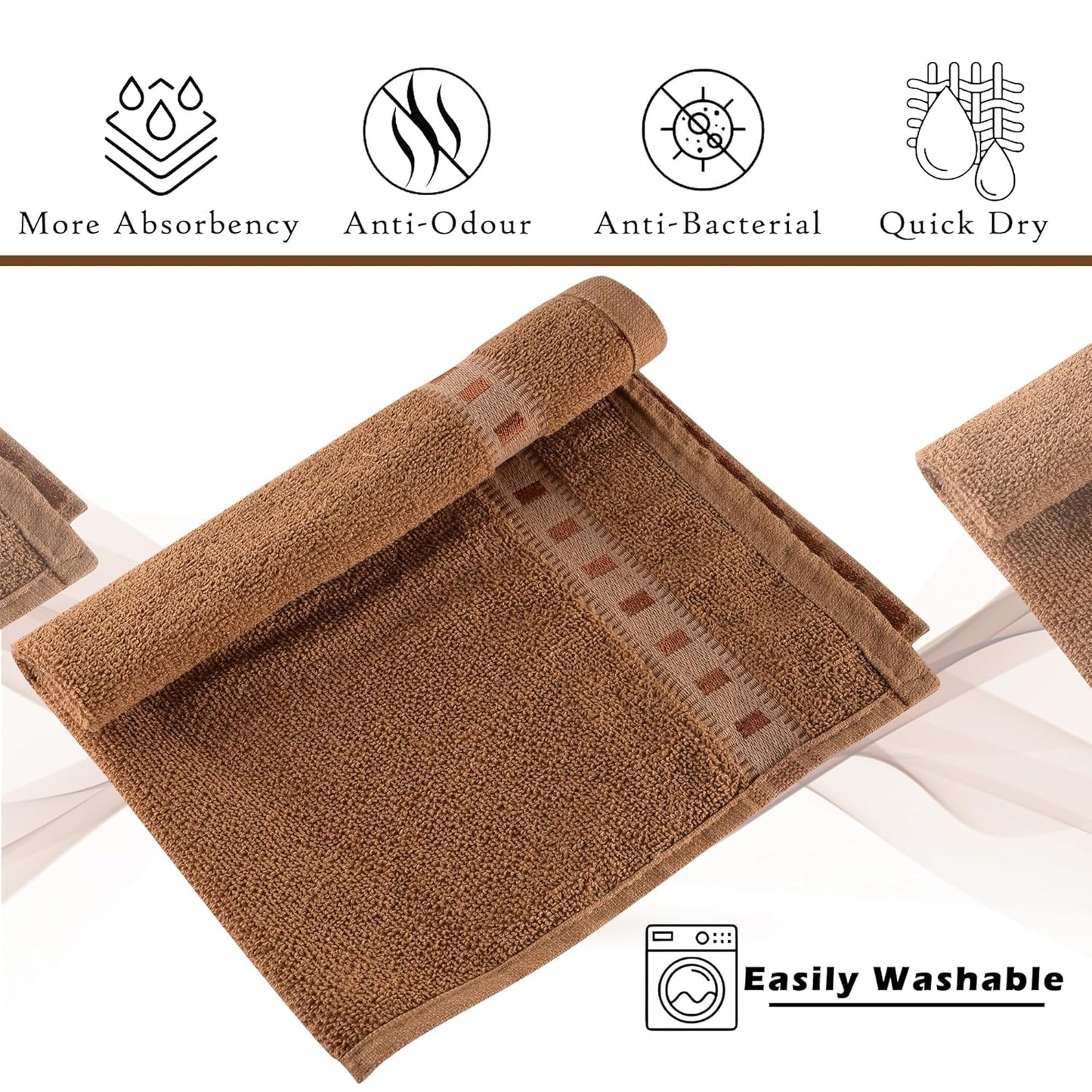 Kuber Industries Pack of 2 Cotton Hand/Face Towels