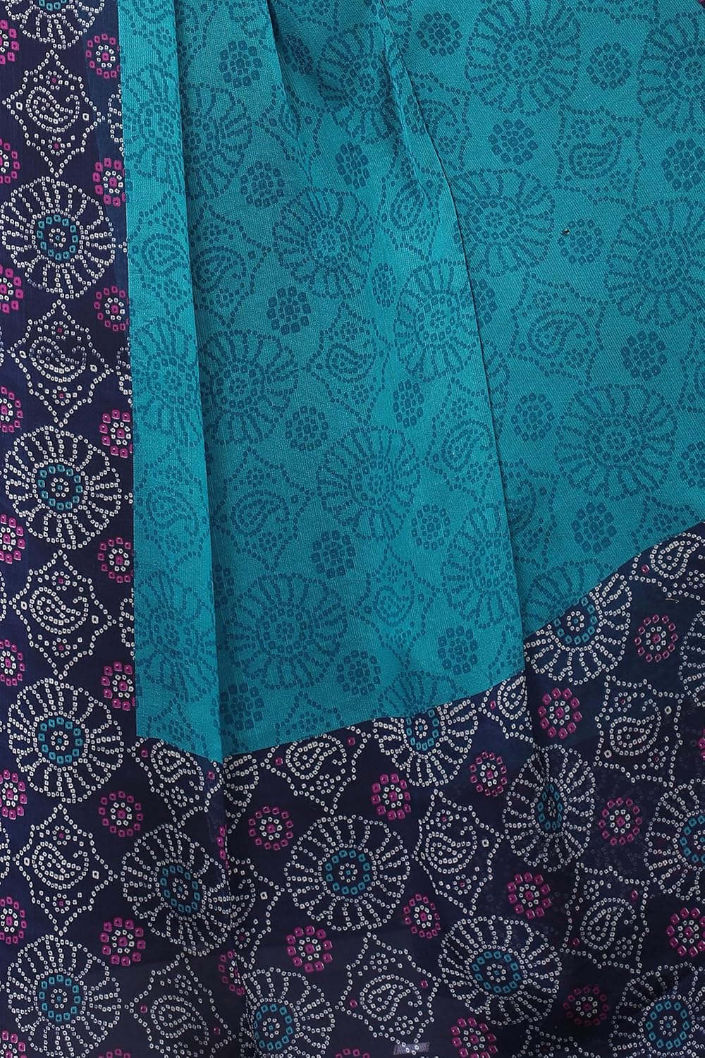 Women's Design Printed Saree with Blouse Piece