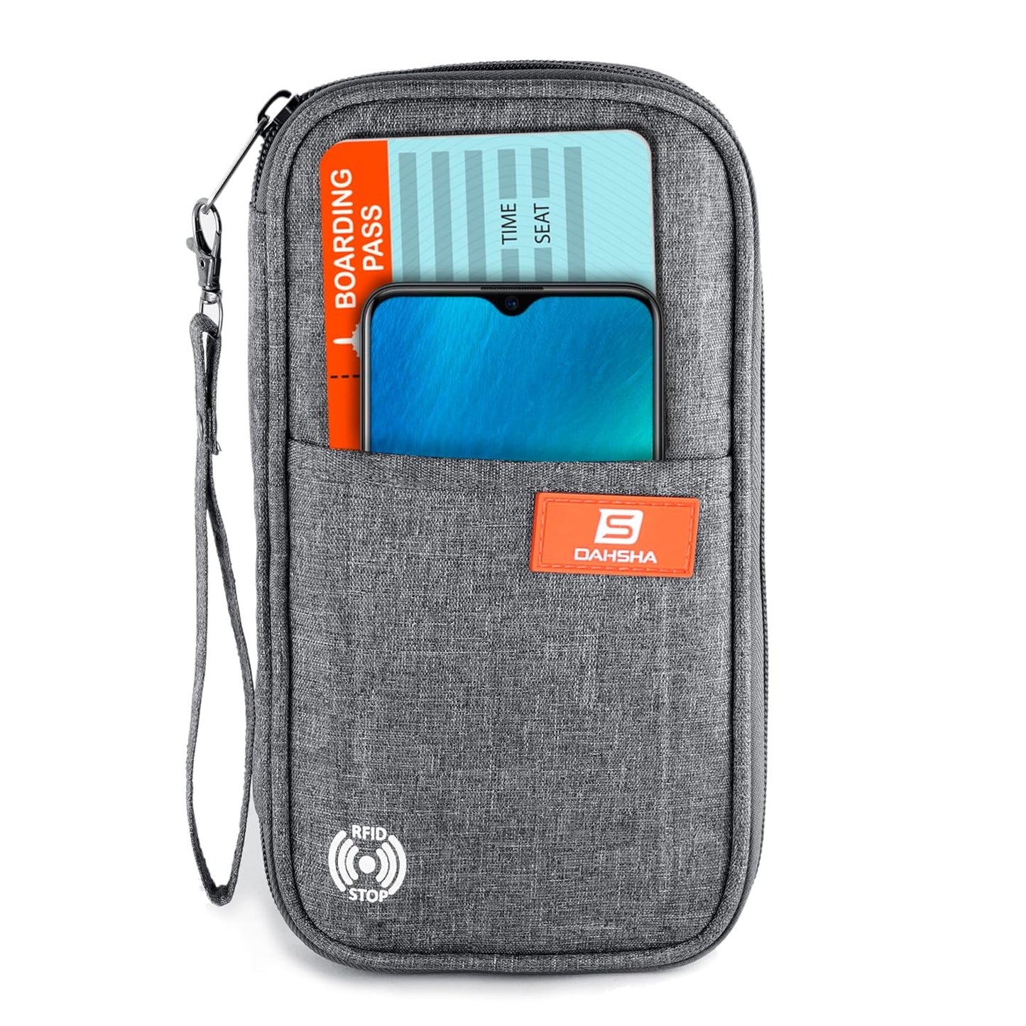 DAHSHA Fabric Travel Family Passport Holder Card
