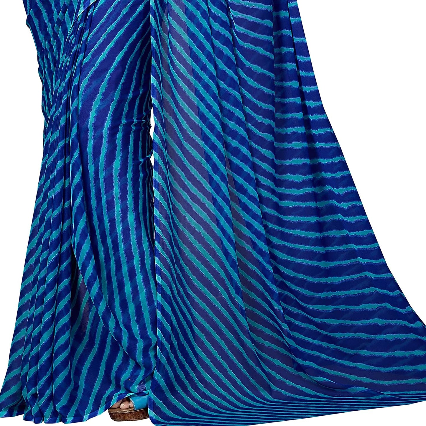 Women's Chiffon Saree without Blouse Piece