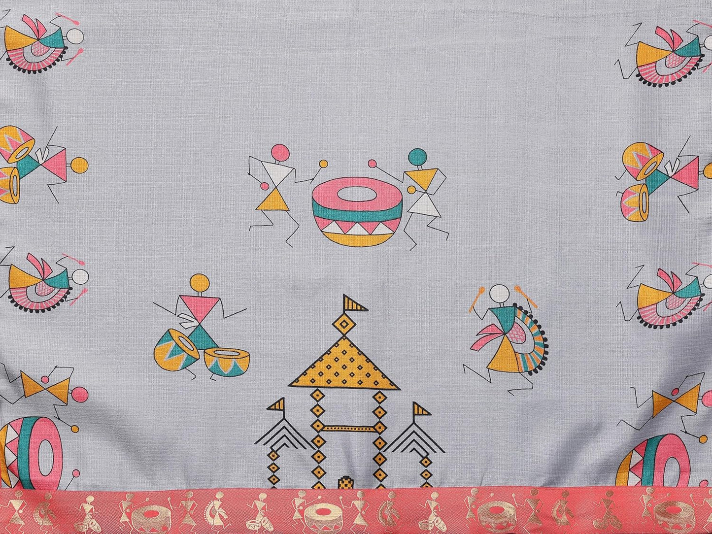 Yashika Women's Printed Kalamkari Art Silk Saree
